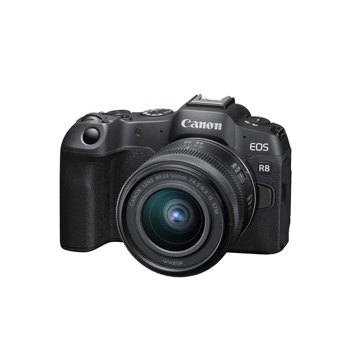 Canon EOS R8 Mirrorless Camera with RF 24-50mm F4.5-6.3 IS STM Lens
