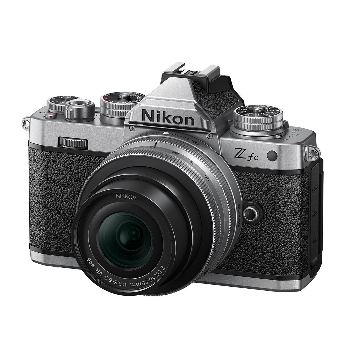 Nikon Z fc DX-format Mirrorless Camera w/ NIKKOR Z DX 16-50mm f/3.5-6.3 VR (Silver)