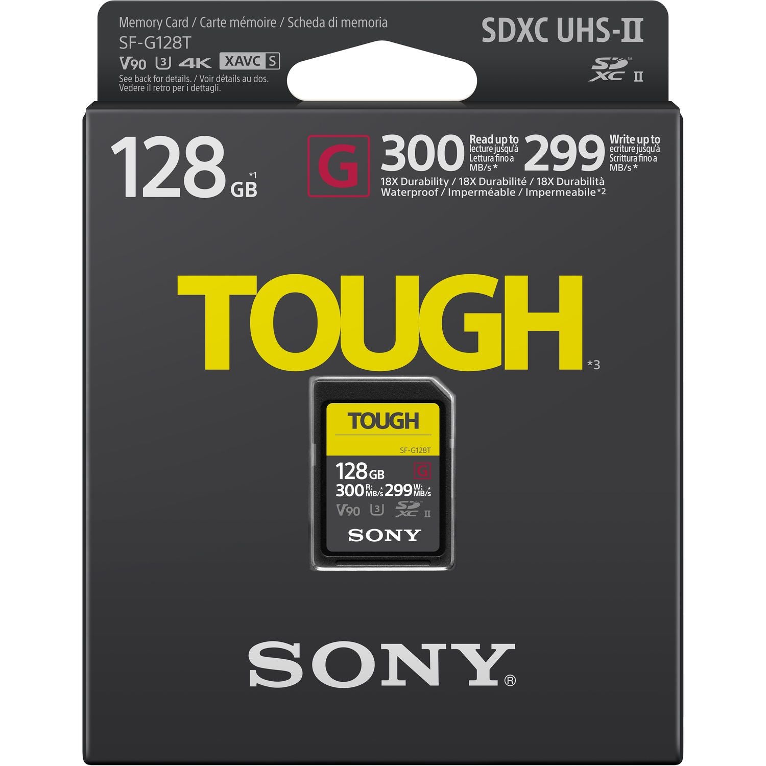 Sony 128GB SF-G TOUGH Series UHS-II SDXC Memory Card