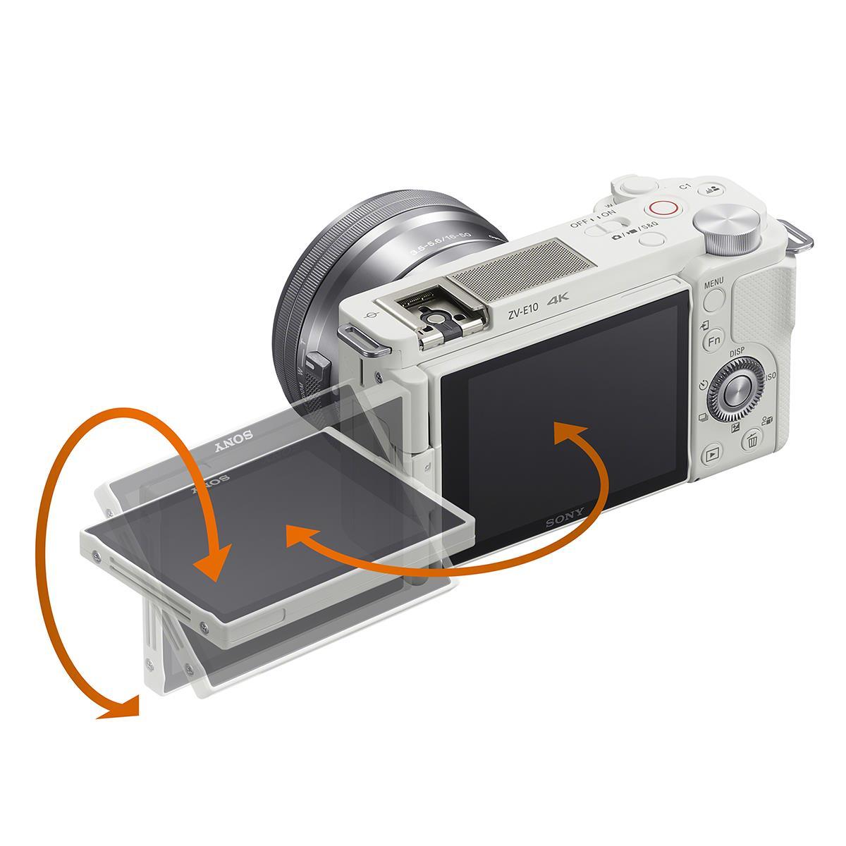 Sony Alpha ZV-E10 Camera (Body) - White