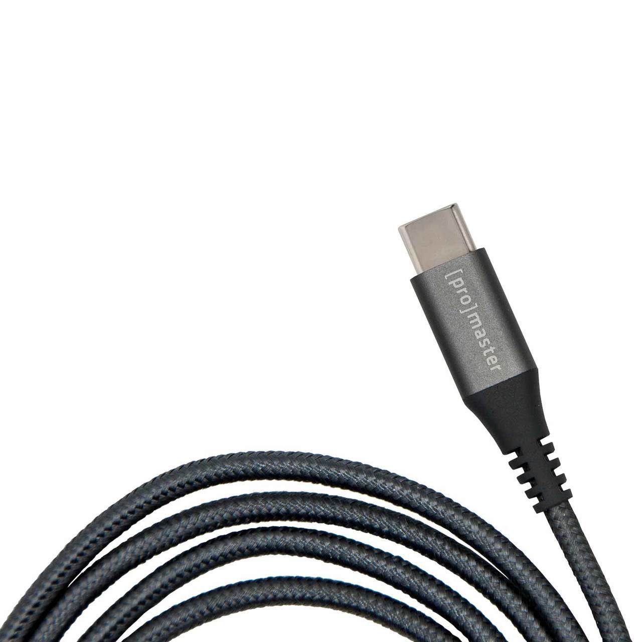 Promaster USB-C to USB-A Braided Cable 1m - grey