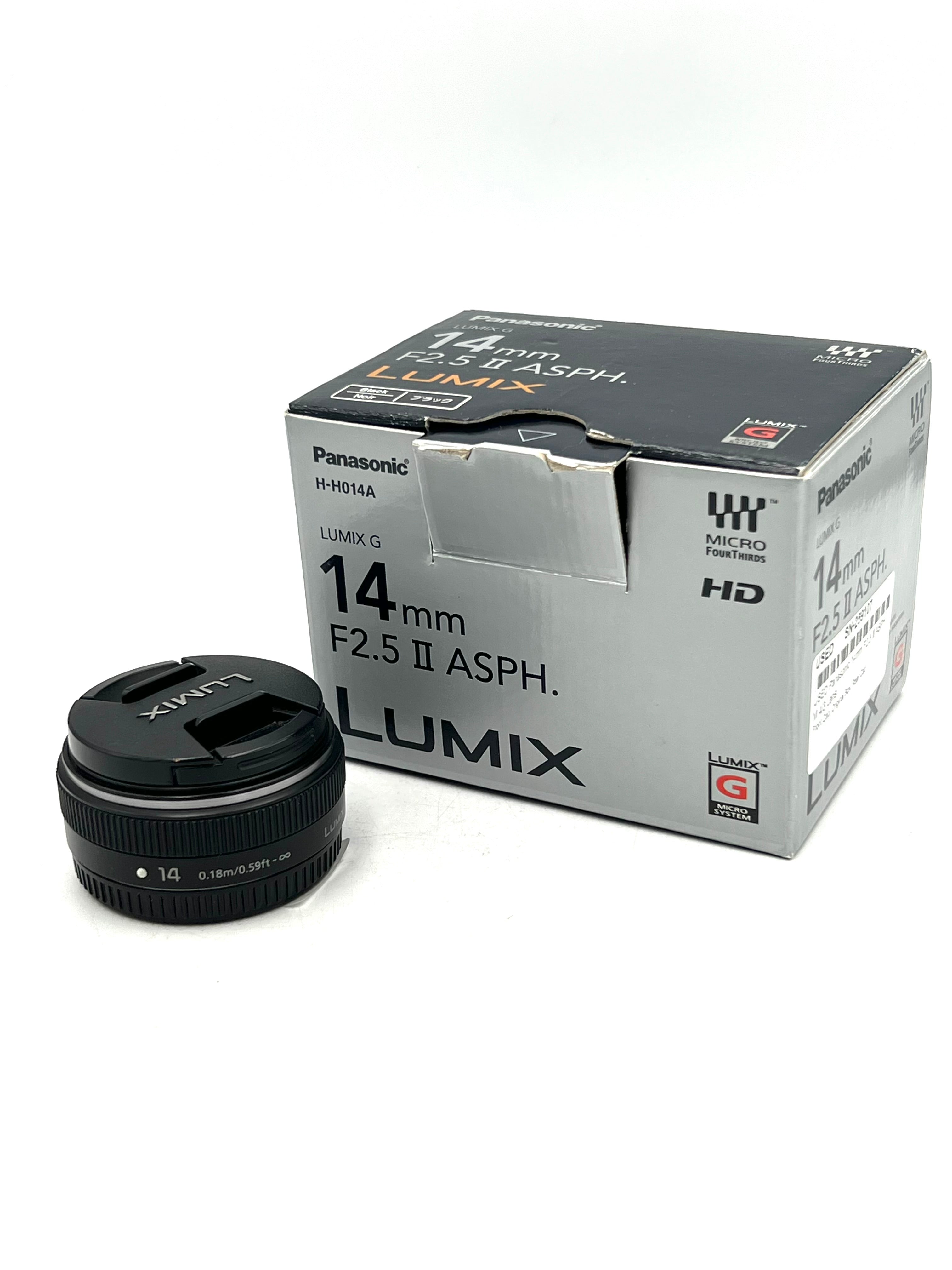 USED Panasonic 14mm F2.5 II ASPH M 4/3 Lens