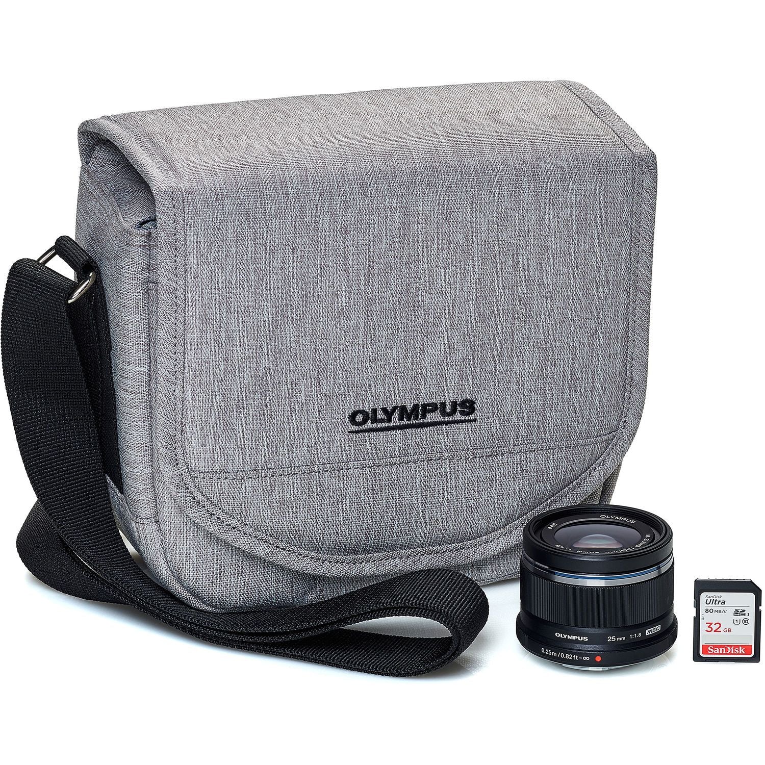 OM SYSTEM 25mm f1.8 M.Zuiko Digital Lens Step-Up Kit (Black) for Micro Four Thirds (Olympus)