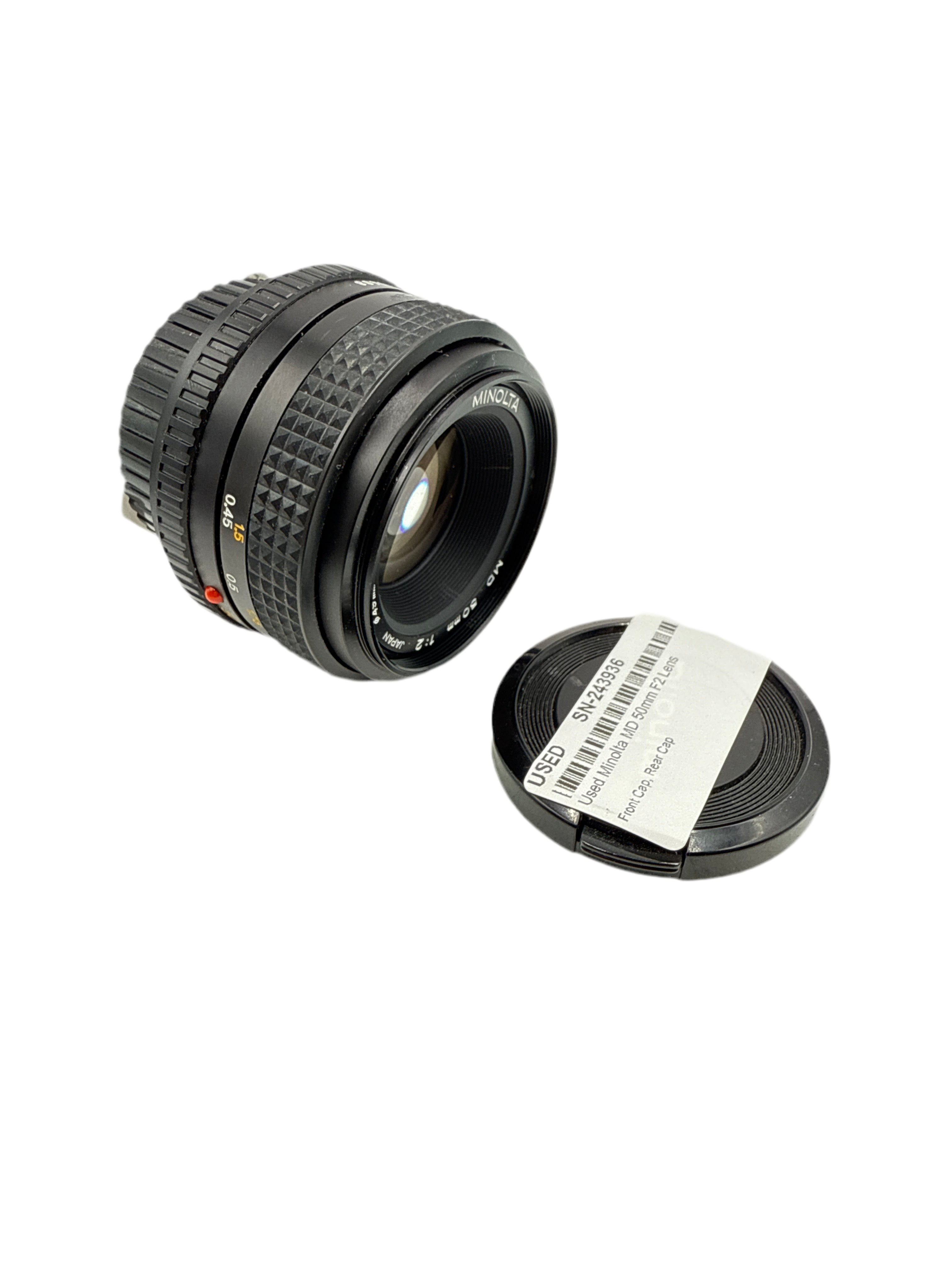 Used Minolta MD 50mm F2 Lens