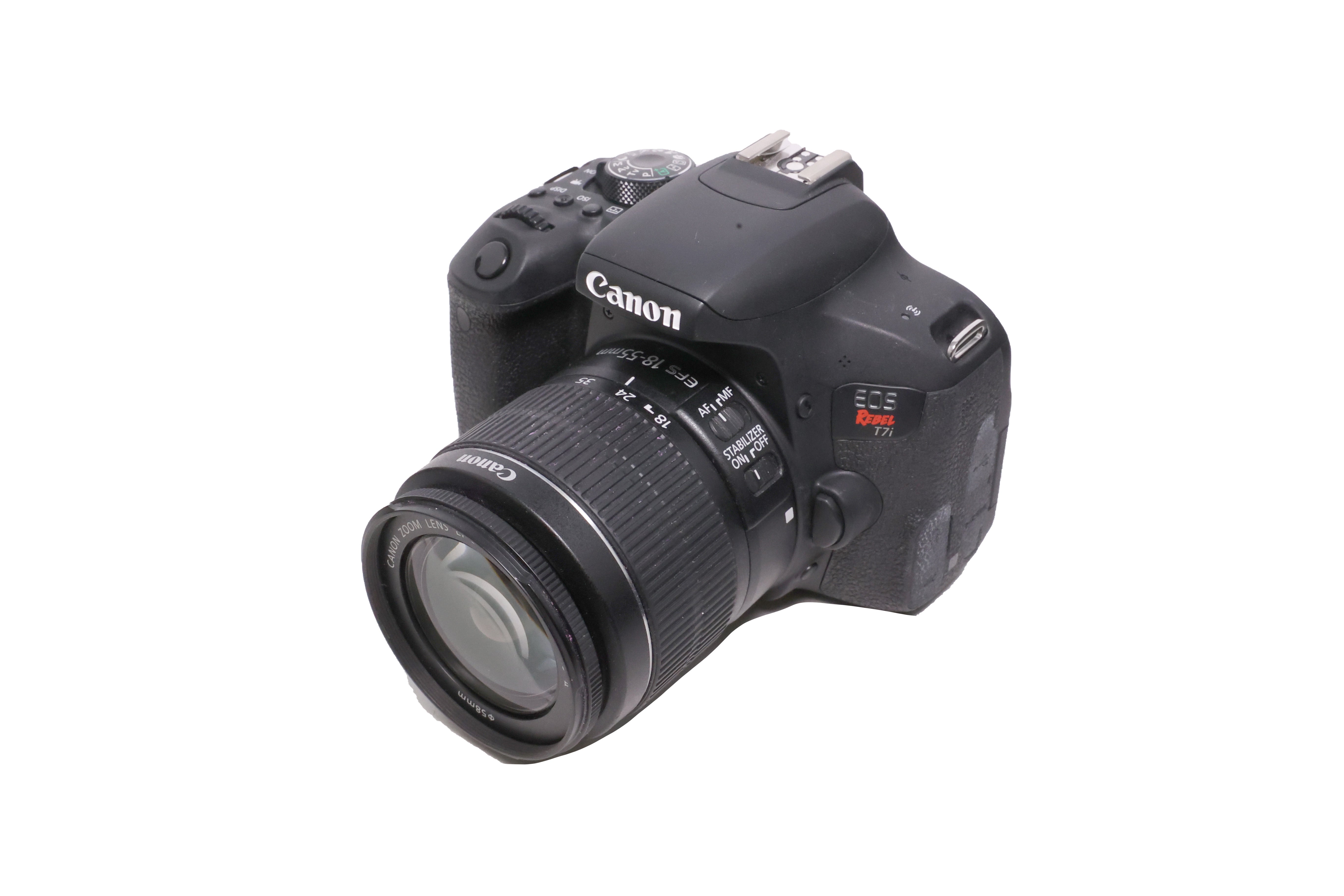 USED Canon EOS Rebel T7i DSLR Camera 18-55mm Lens