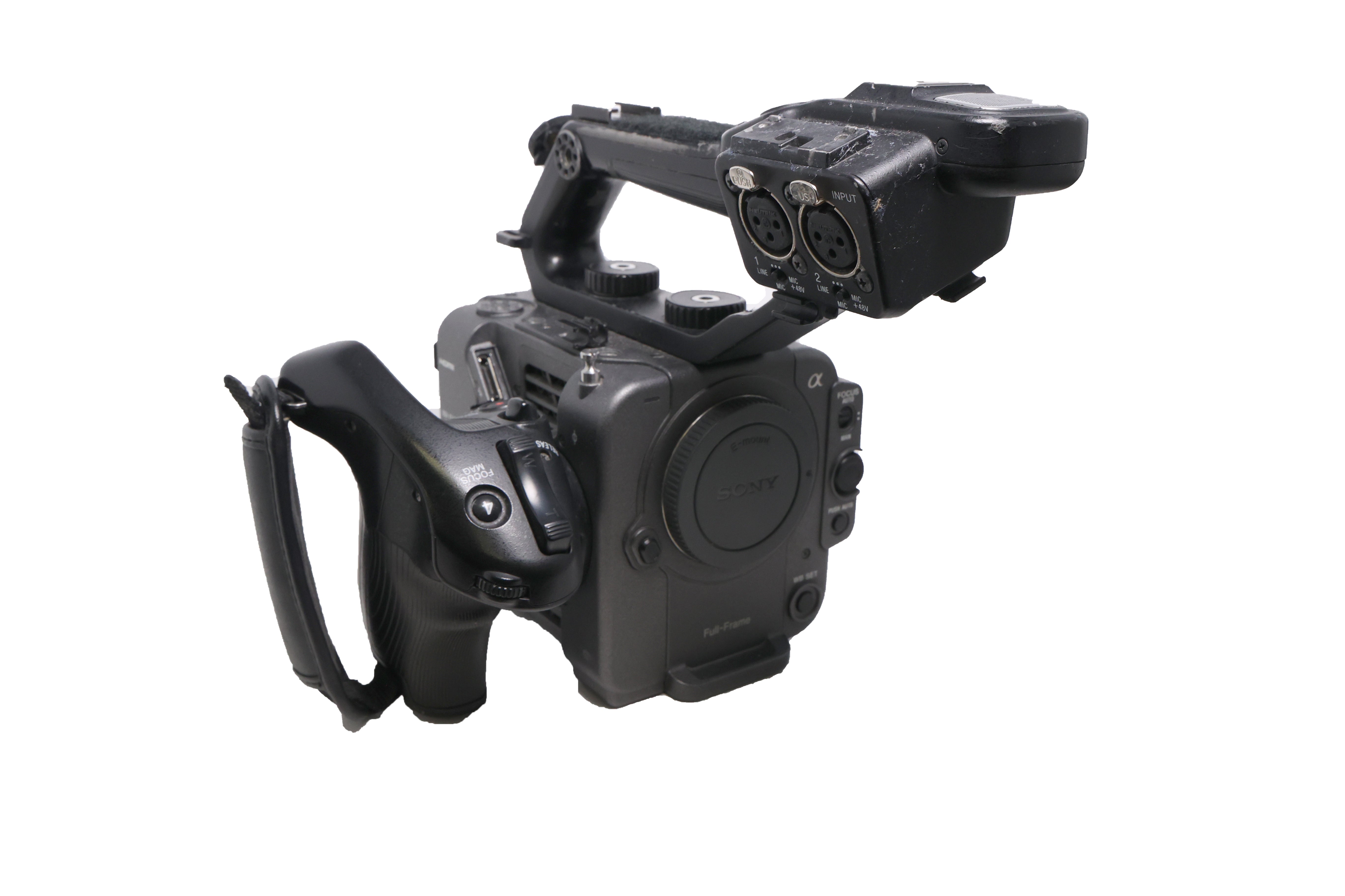 Used Sony FX6 Full-Frame Cinema Camera with XLR handle & Zacuto Z-finder (Body Only)