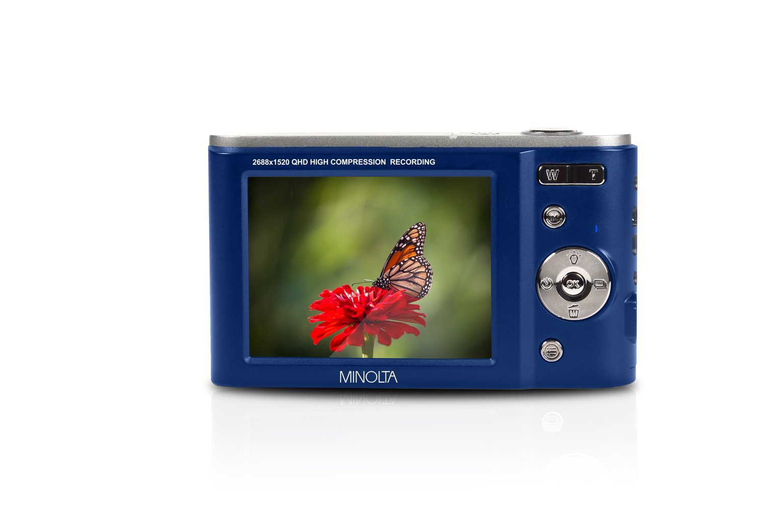MINOLTA MND20 44 MP / 2.7K Ultra HD Digital Camera (Blue)