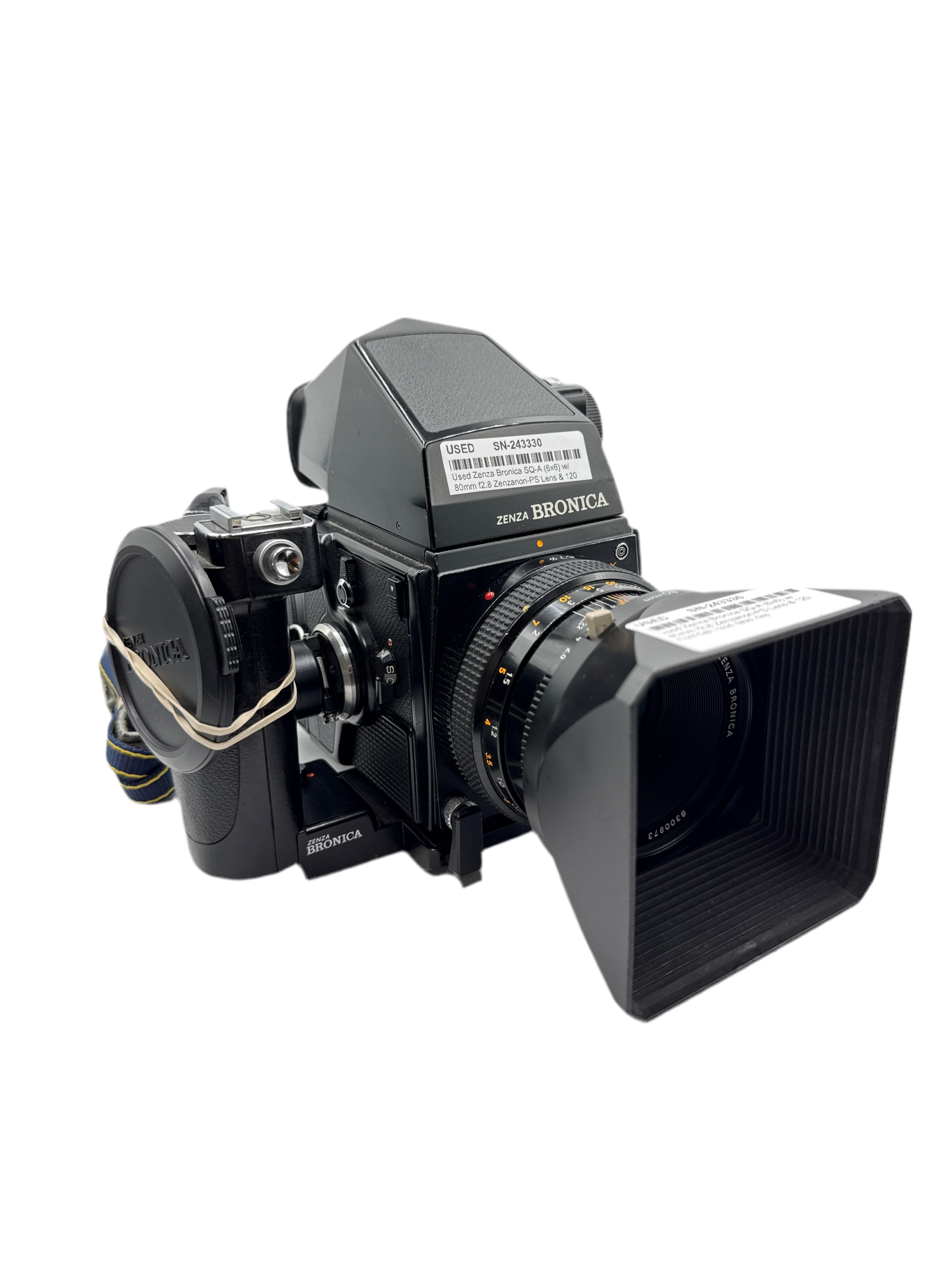 Used Zenza Bronica SQ-A (6x6) w/80mm f2.8 Zenzanon-PS Lens & 120 Back