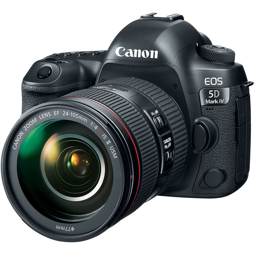 Canon EOS 5D Mark IV Digital SLR Camera Body Kit with EF 24-105mm f/4L IS II Lens