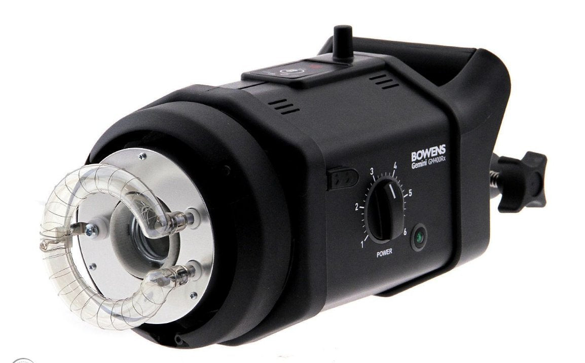 Used Bowens Gemini GM400RX Strobe 2 Light Kit w/ Case , Cables and Pulsar Transmitter