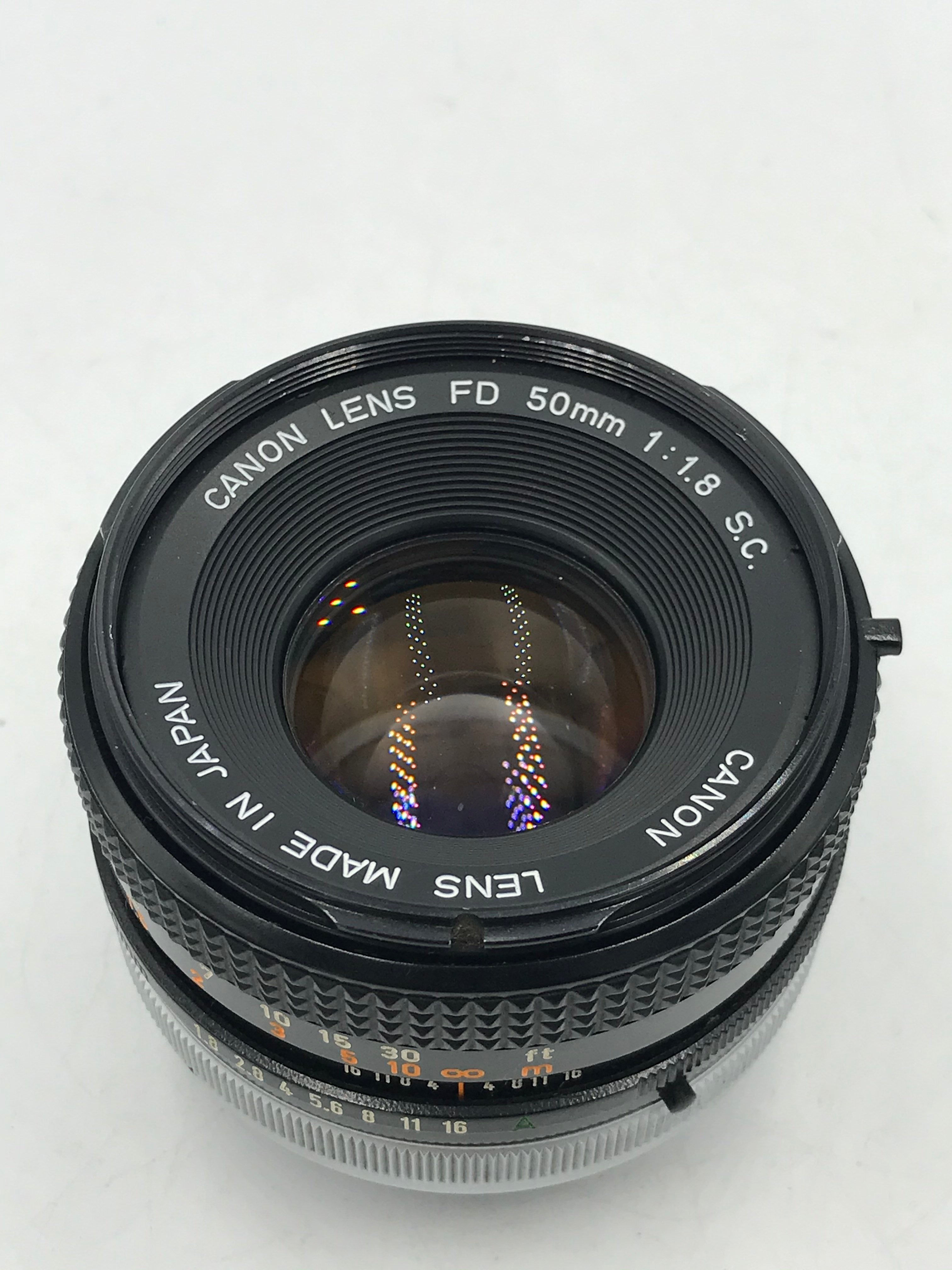 Used Canon 50mm F1.8 SC MF Film Lens