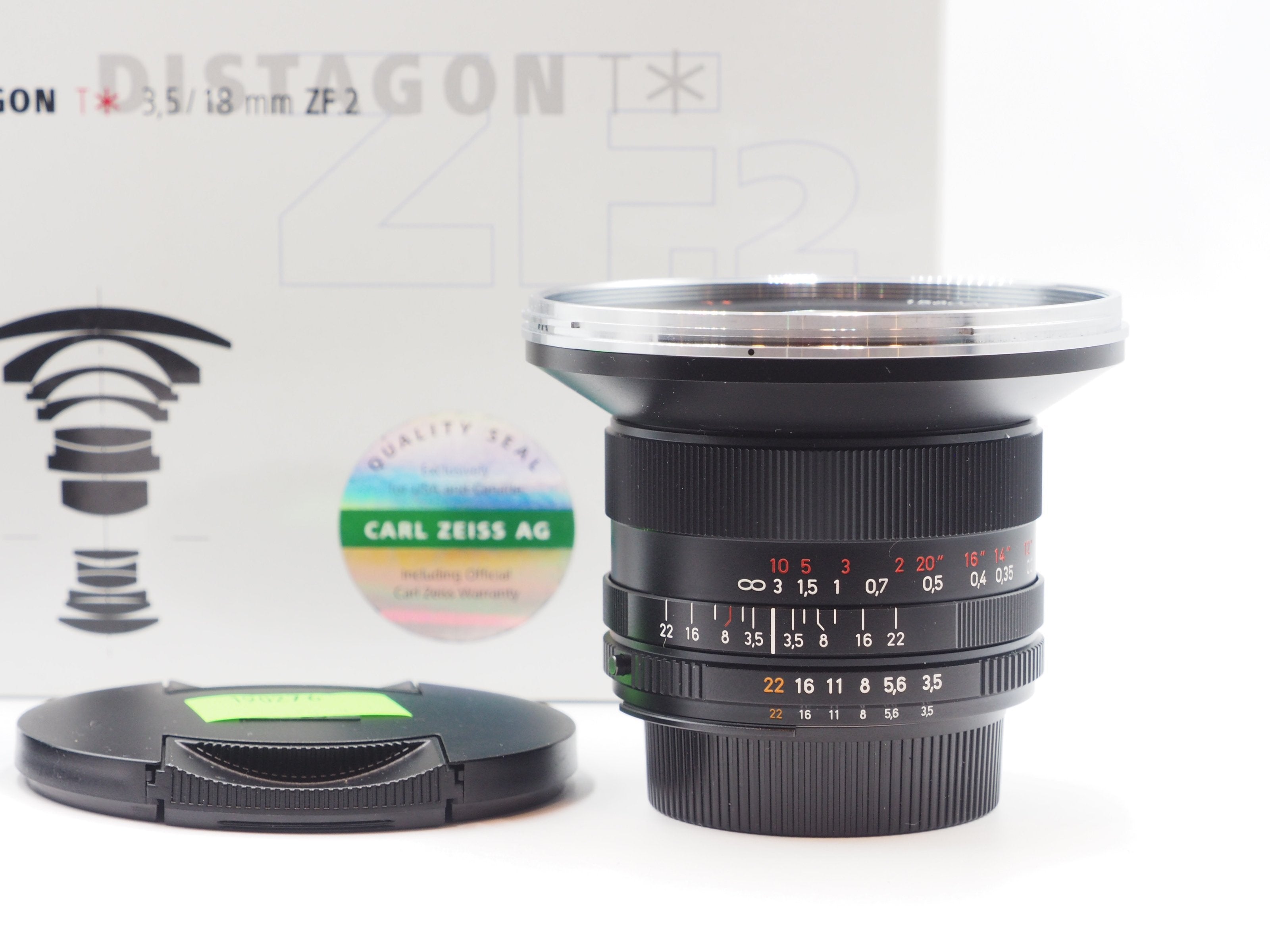 Used Zeiss 18mm f3.5 Distagon T* (ZF) Lens