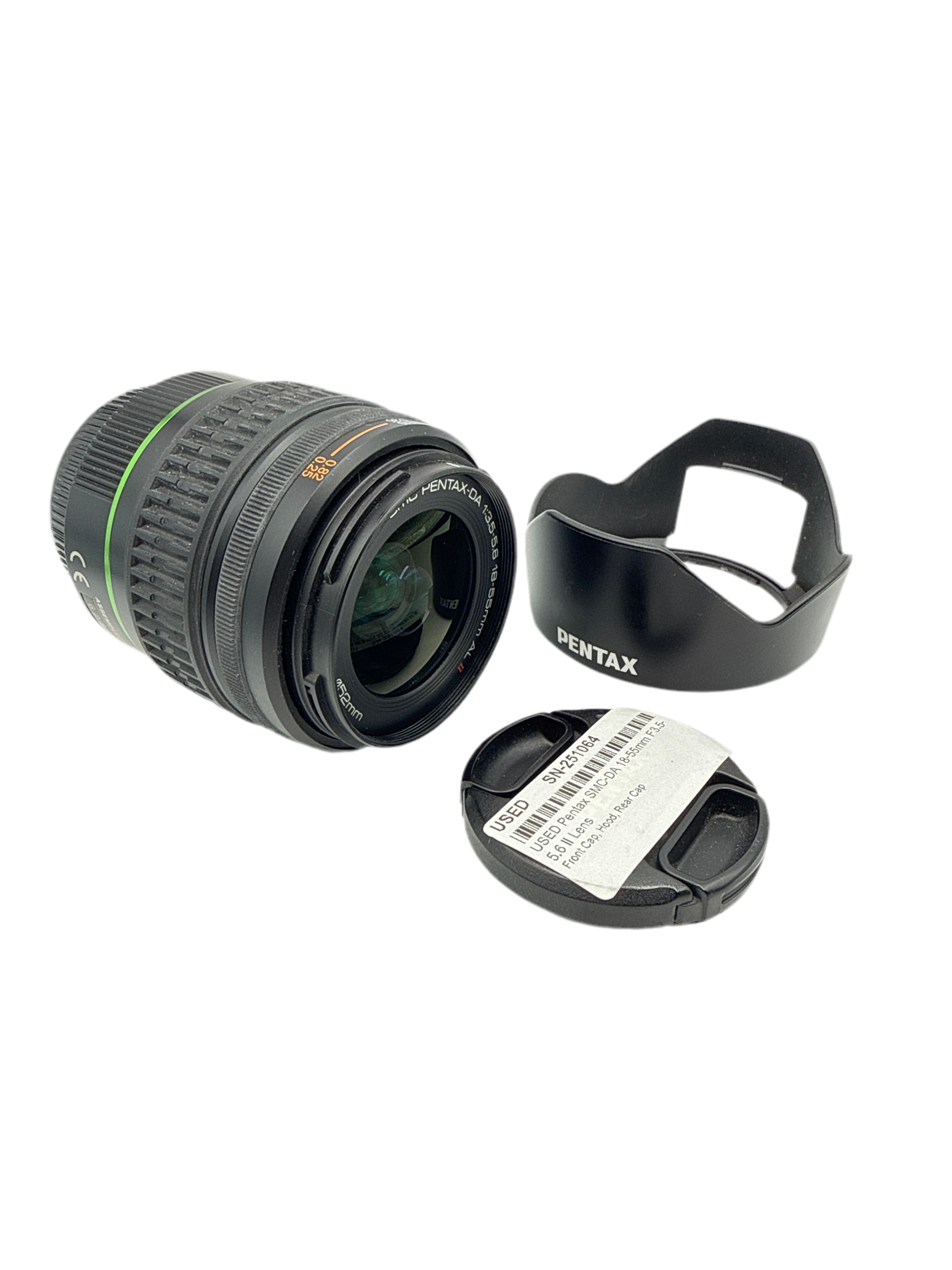 USED Pentax SMC-DA 18-55mm F3.5-5.6 II Lens