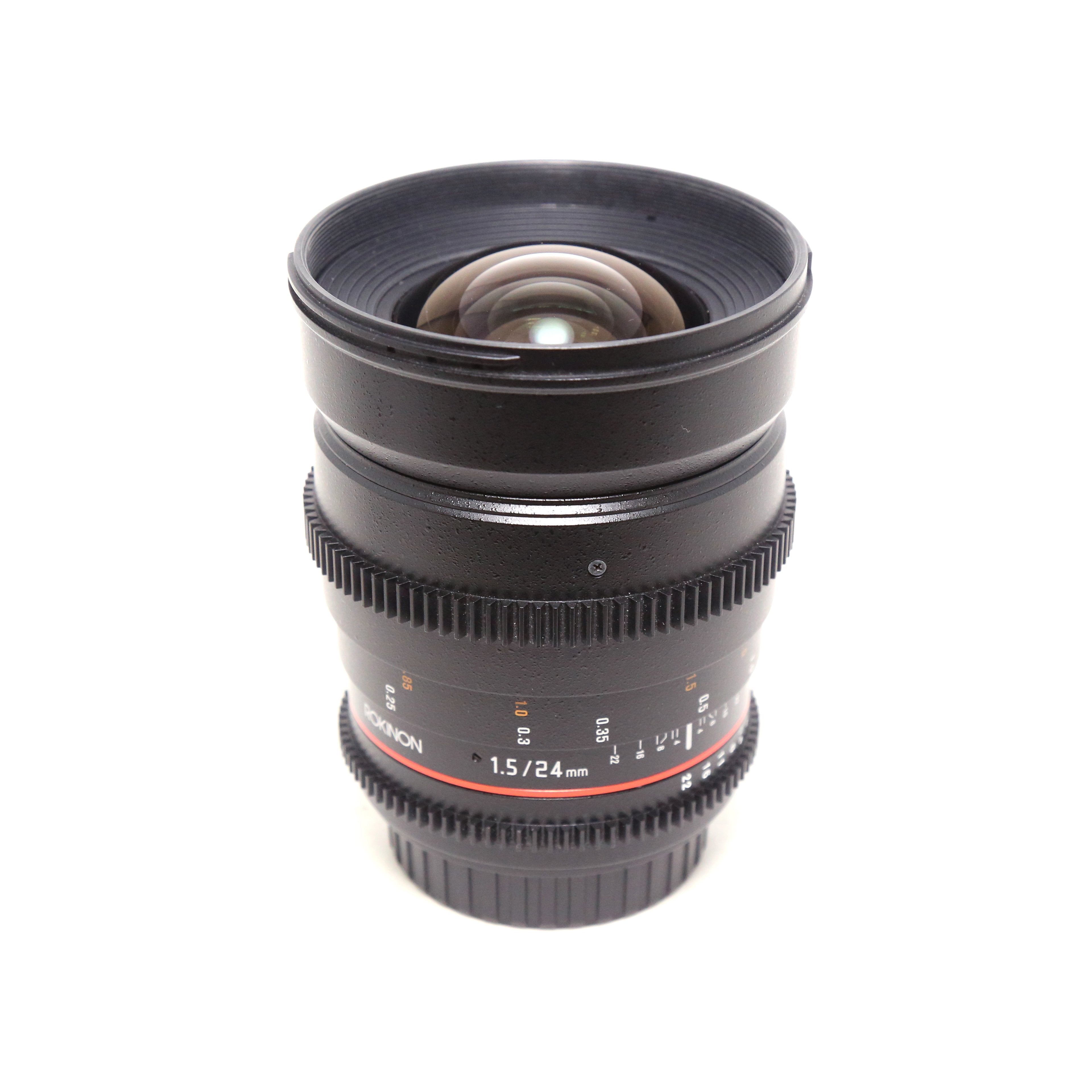 USED Rokinon 24mm T1.5 Cine Wide Angle for Canon EF