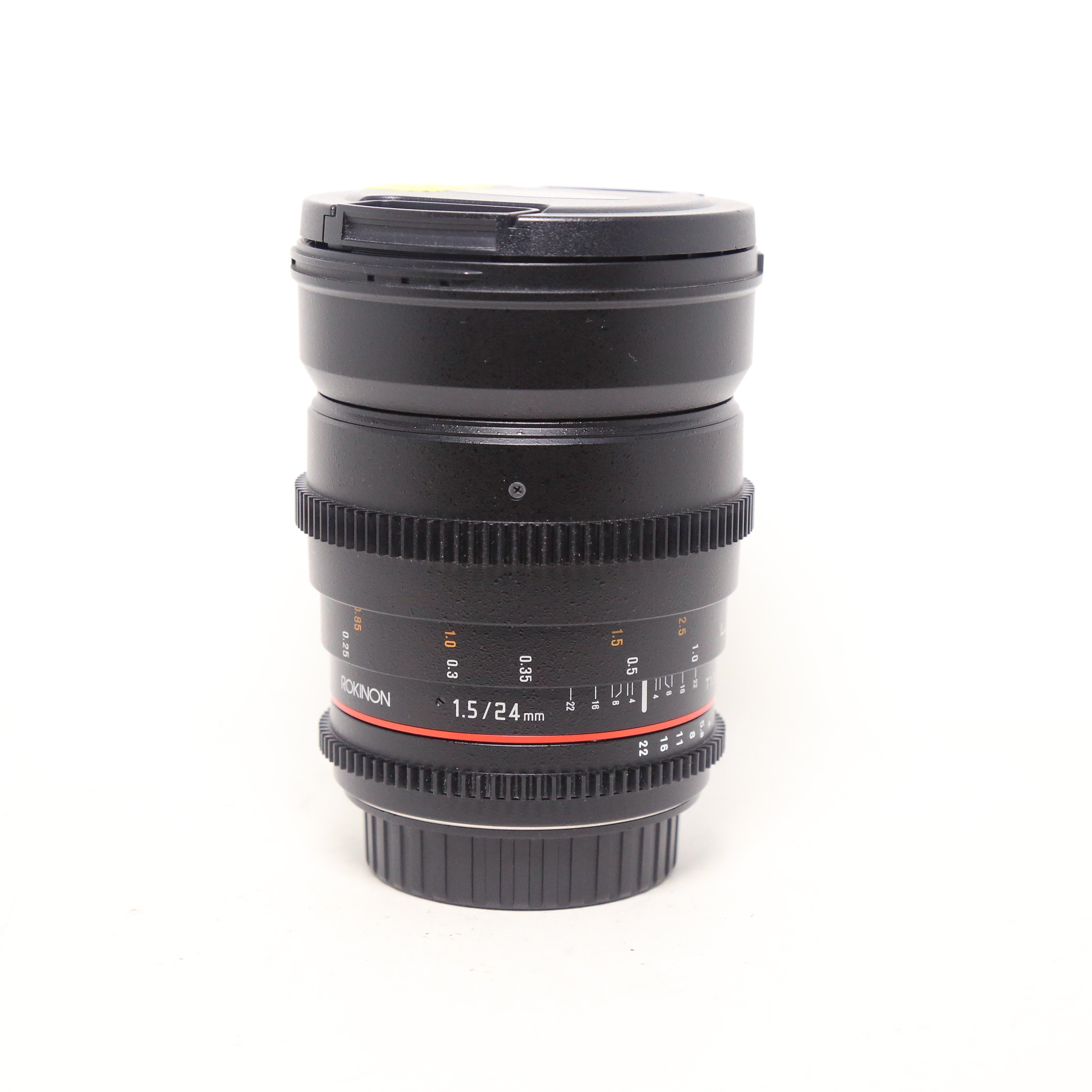USED Rokinon 24mm T1.5 Cine Wide Angle for Canon EF