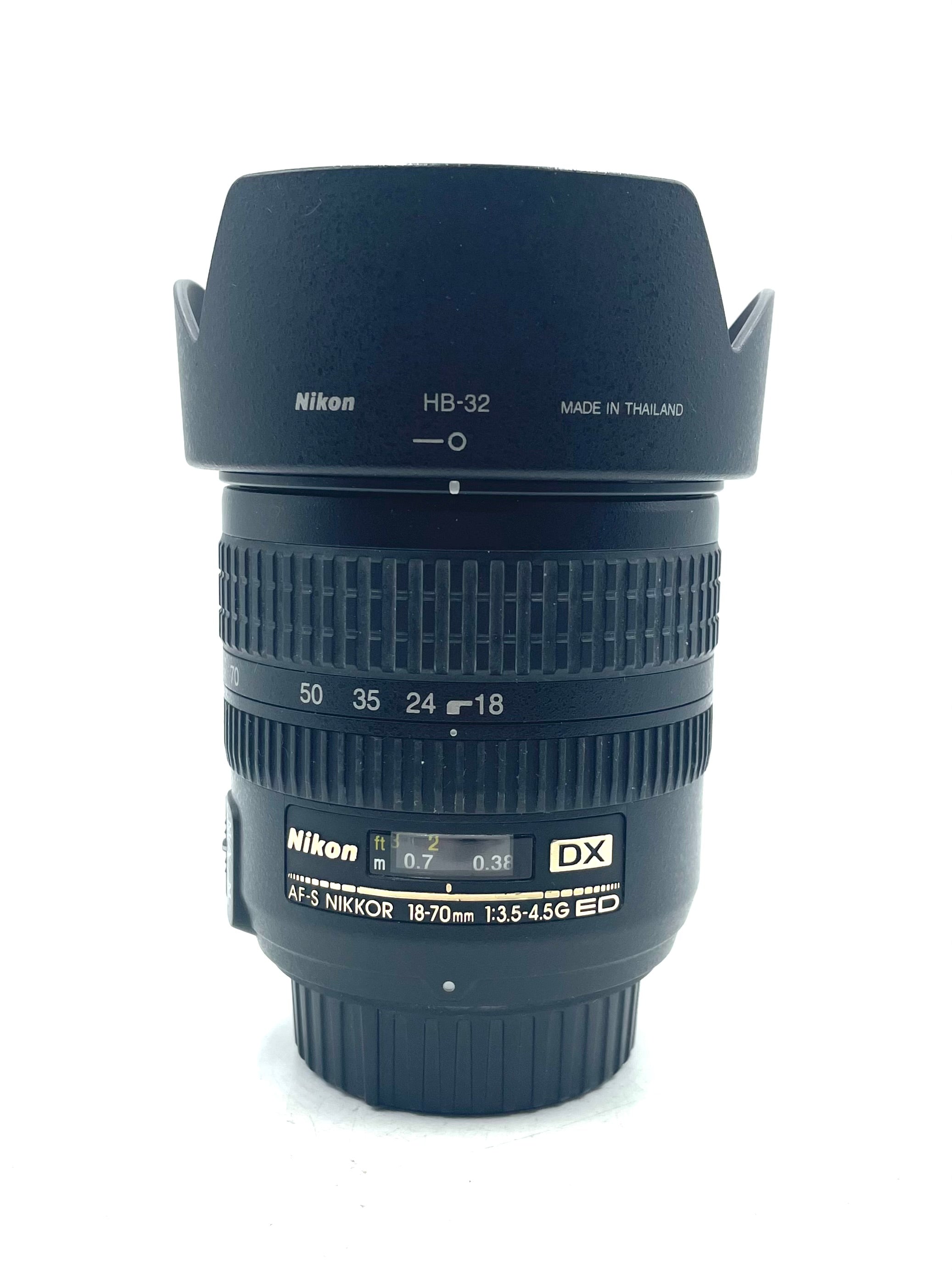 USED NIKON 18-70mm f3.5-4.5 AF-S DX ED