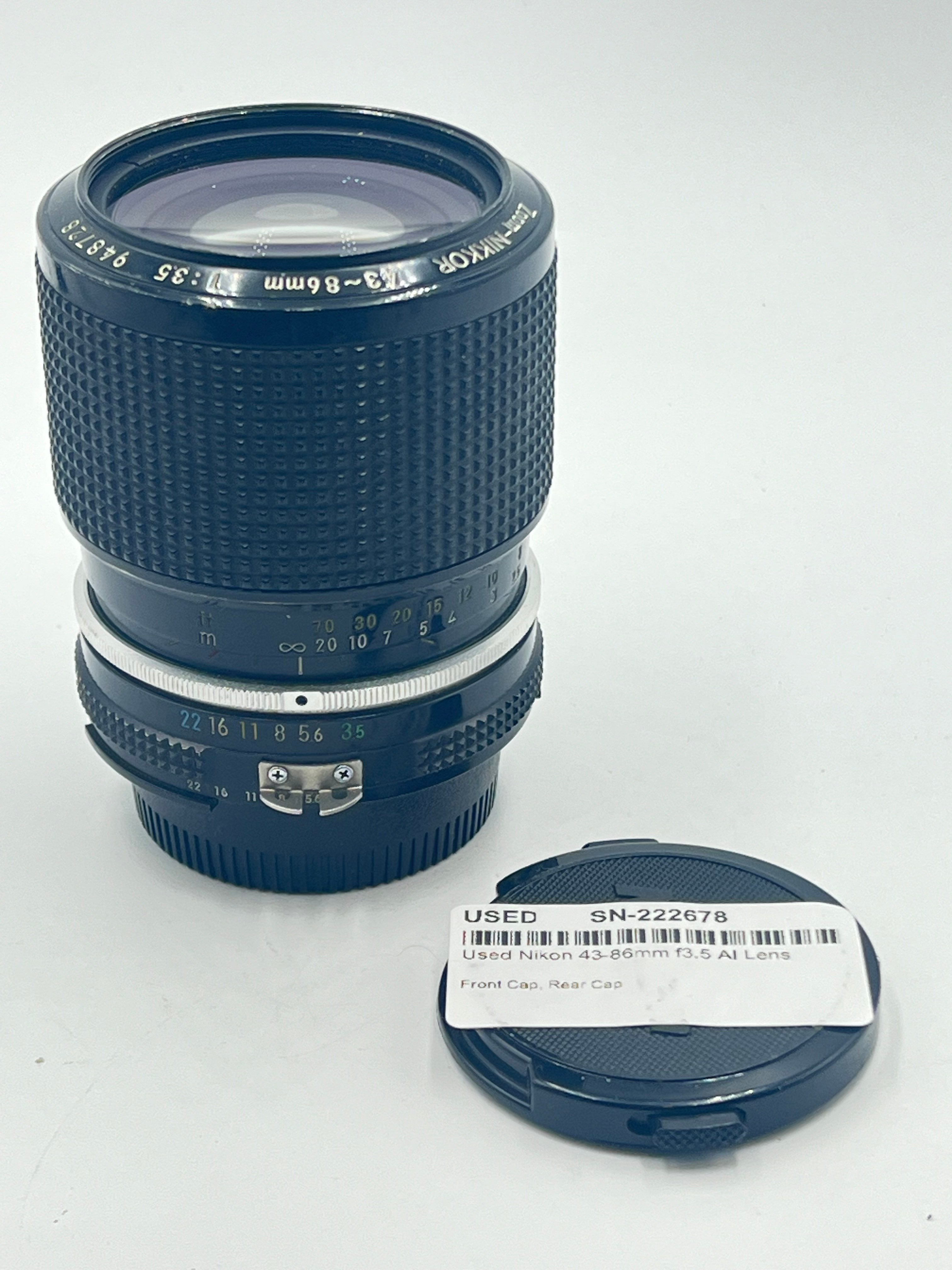 Used Nikon 43-86mm f3.5 AI Lens