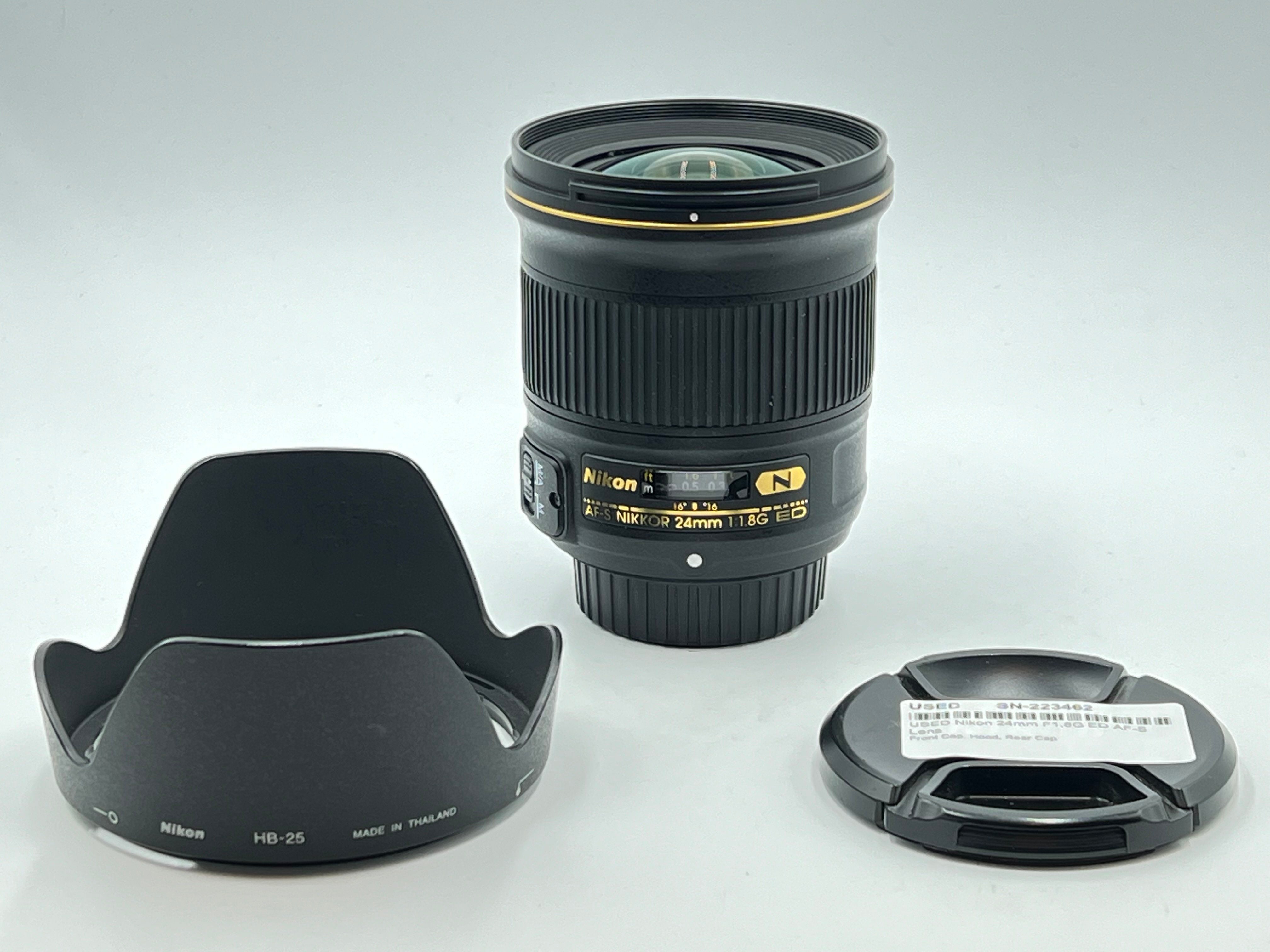 USED Nikon 24mm F1.8G ED AF-S Lens