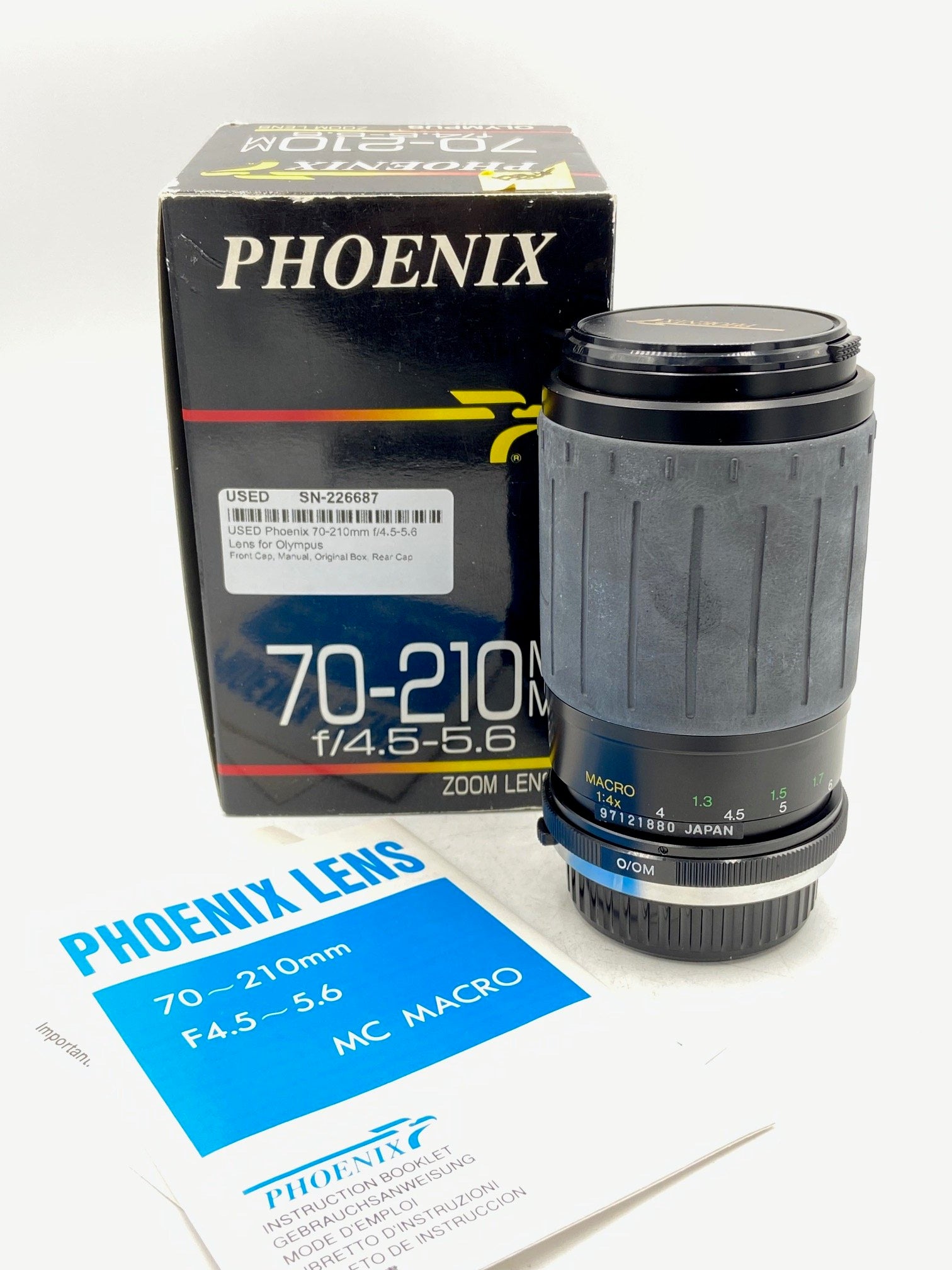 USED Phoenix 70-210mm f/4.5-5.6 Lens for Olympus