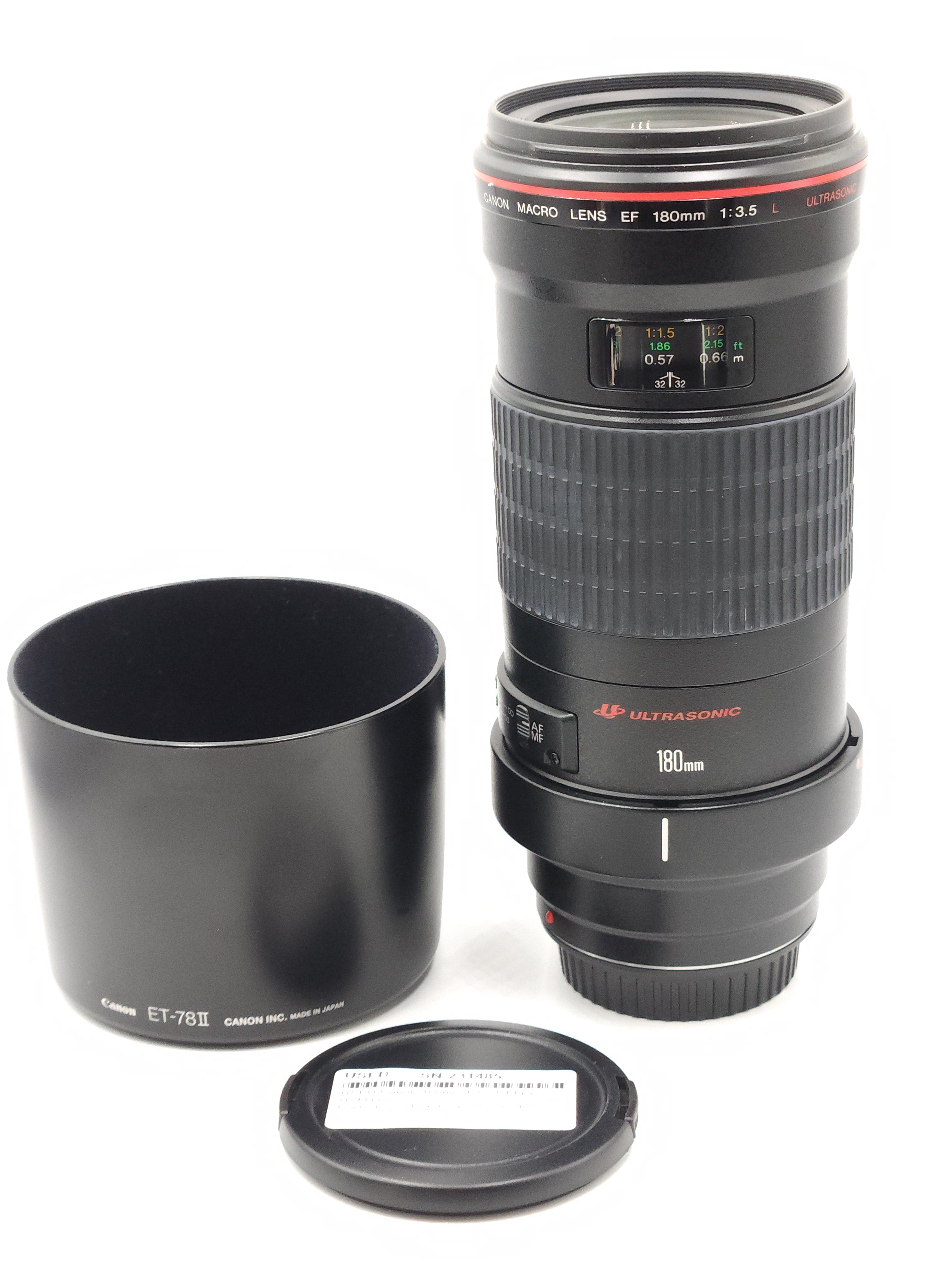 USED Canon 180mm F3.5 L Macro USM Lens