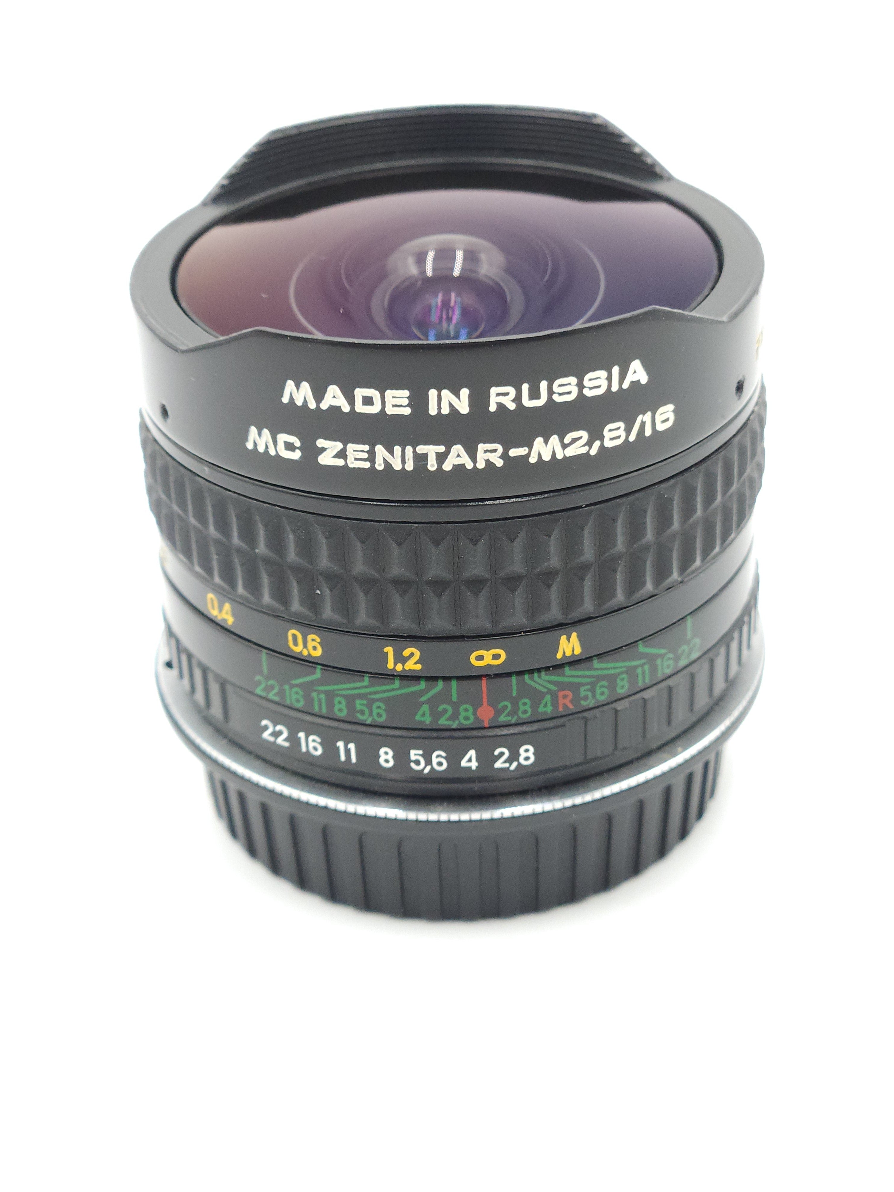 Used MC Zenitar-M 16mm f2.8 MF (C-EF) Fisheye Lens