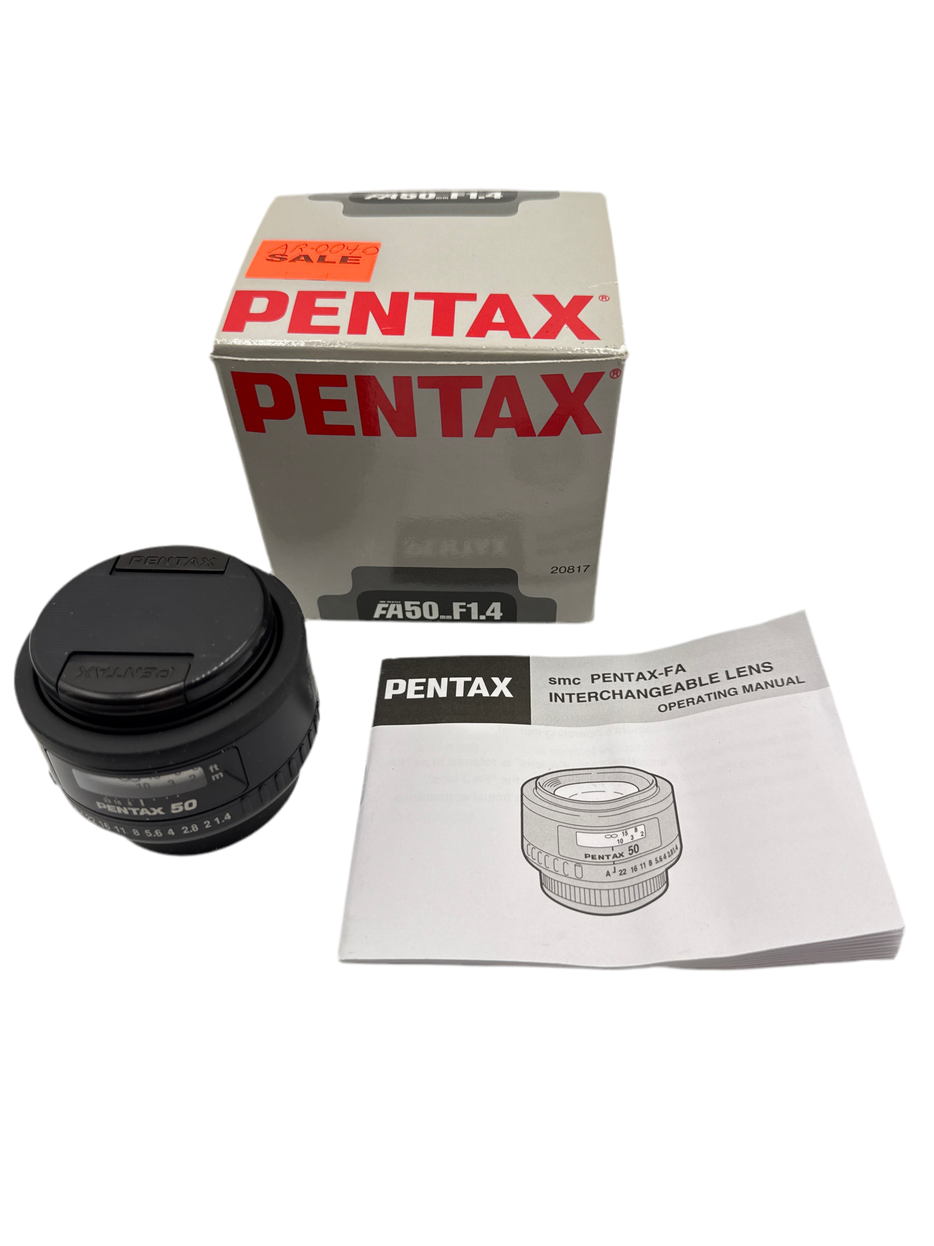 Pentax SMC-FA 50mm f/1.4 - NEW OLD STOCK (0040)