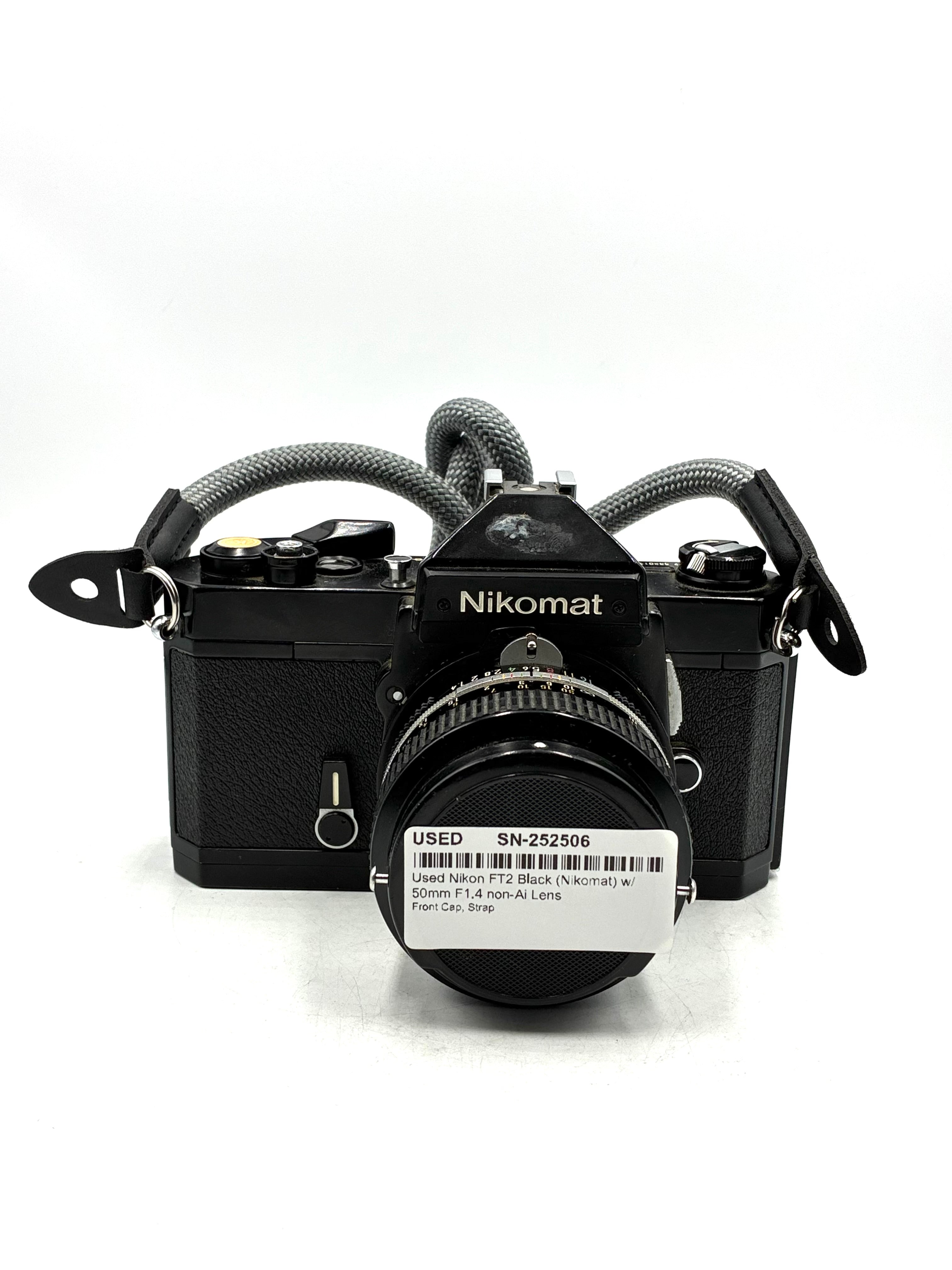 Used Nikon FT2 Black (Nikomat) w/ 50mm F1.4 non-Ai Lens