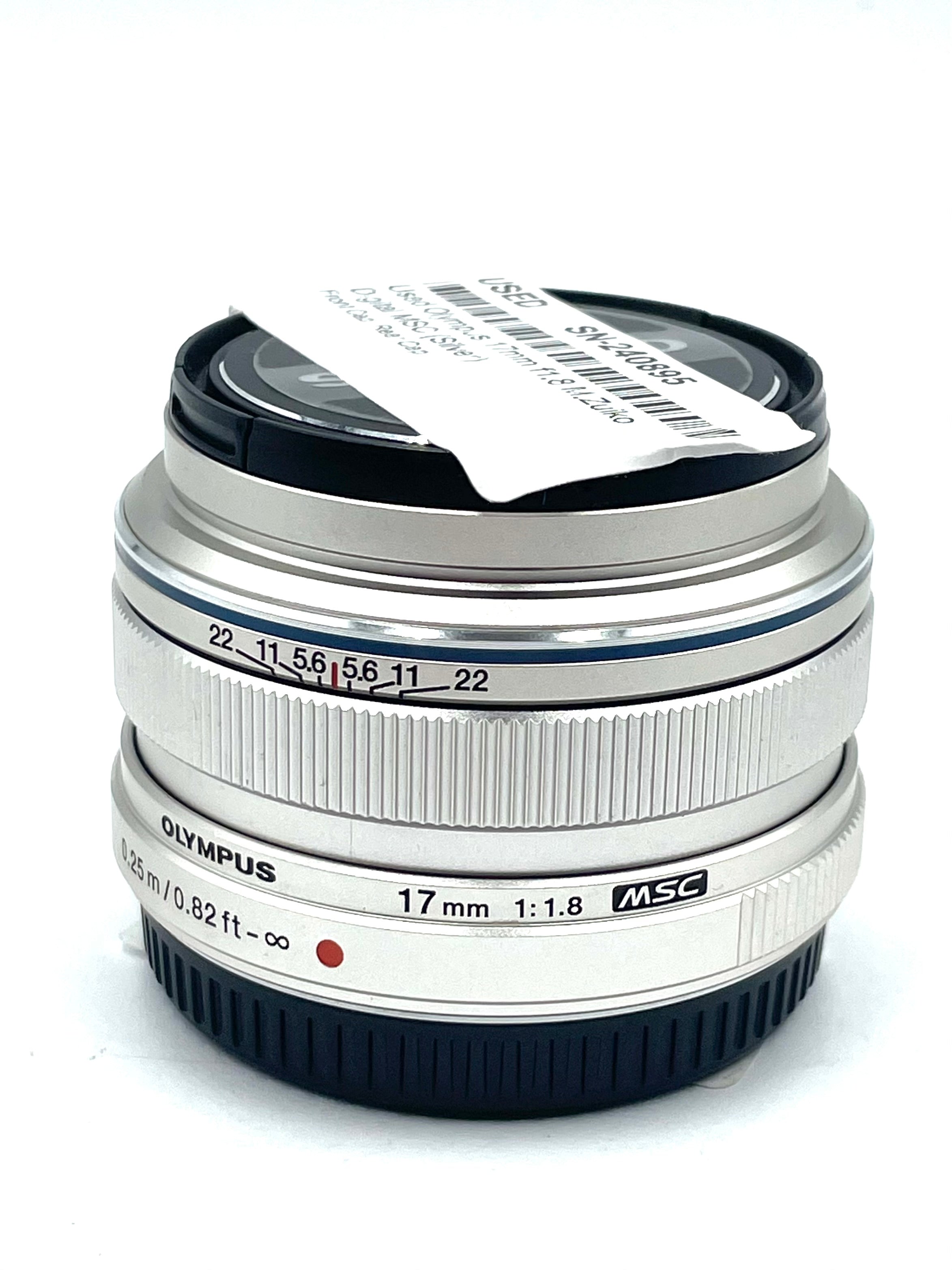 Used Olympus 17mm f1.8 M.Zuiko Digital MSC (Silver)