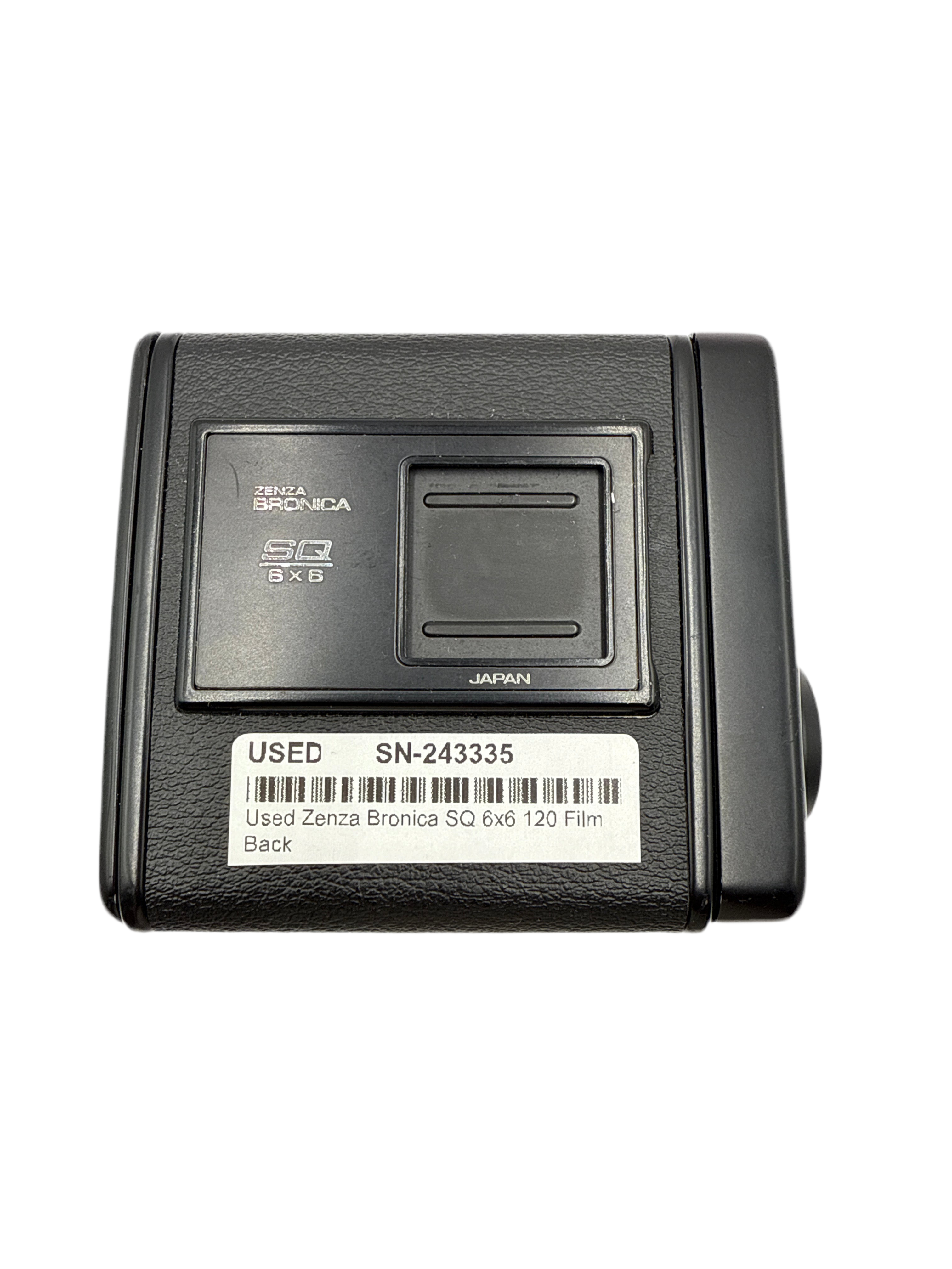 Used Zenza Bronica SQ 6x6 120 Film Back