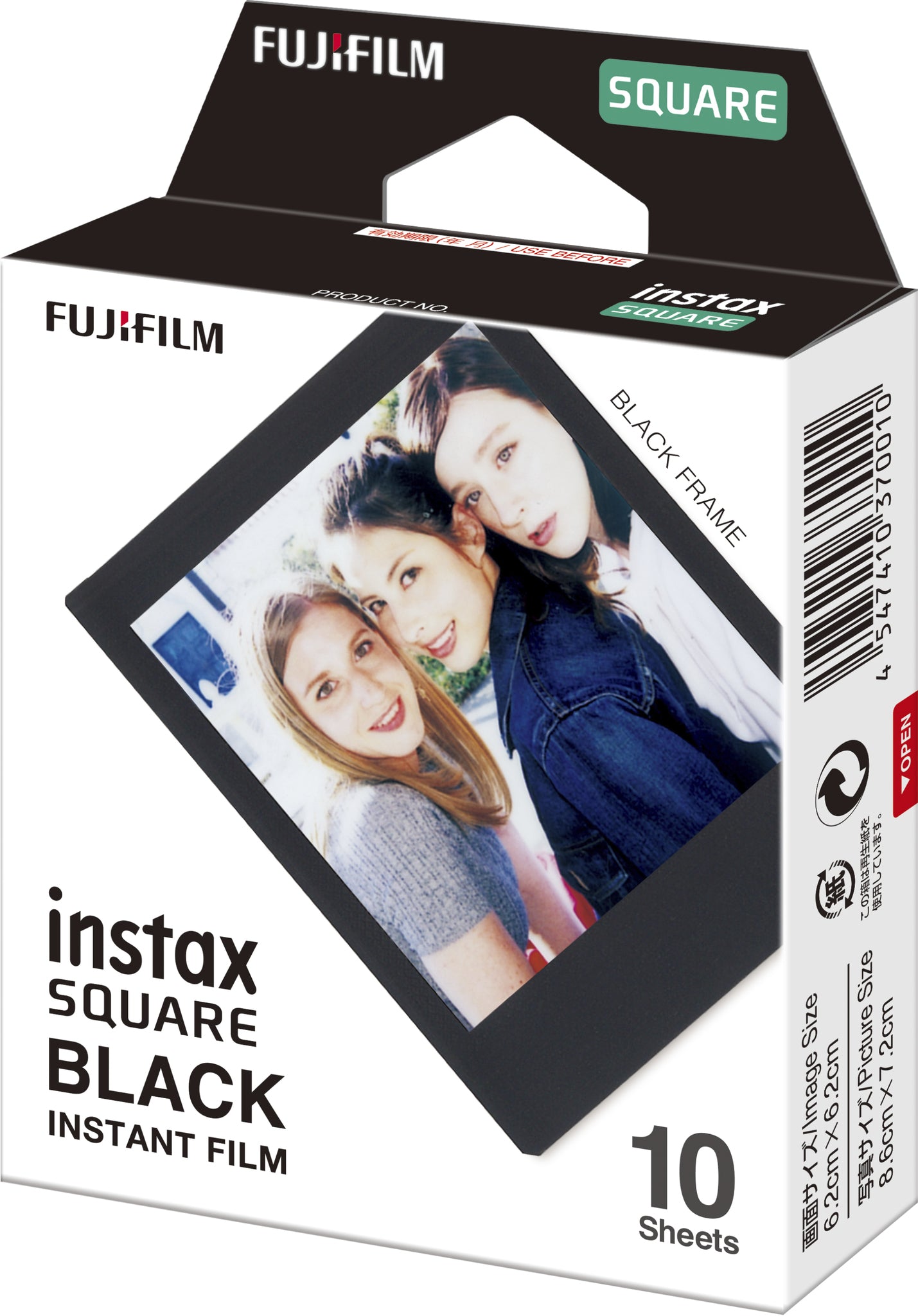 FUJIFILM INSTAX SQUARE Black Instant Film (10 Exposures)