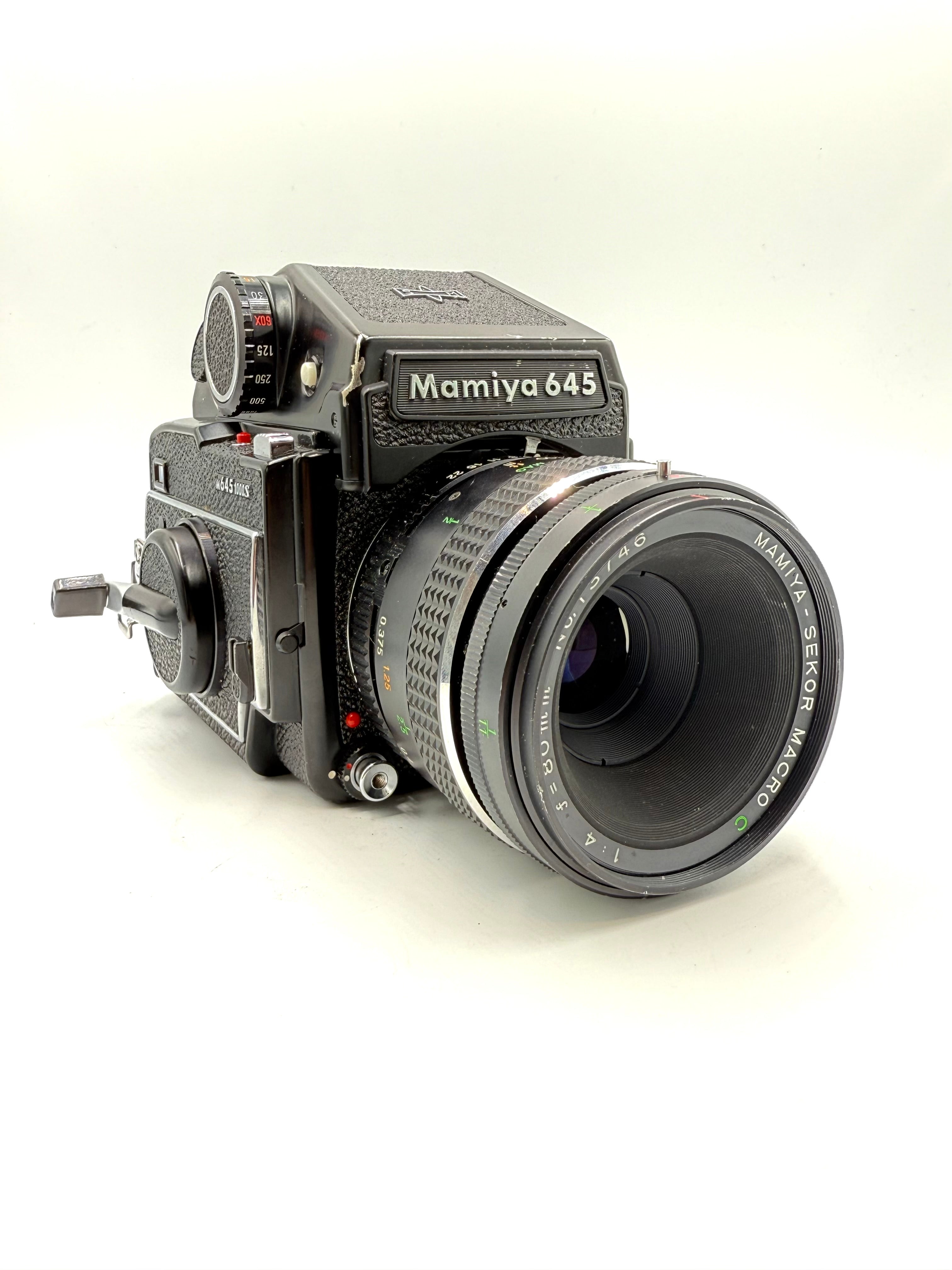 Used Mamiya M645 1000s w/Metered Prism Finder & 80mm f4 Macro