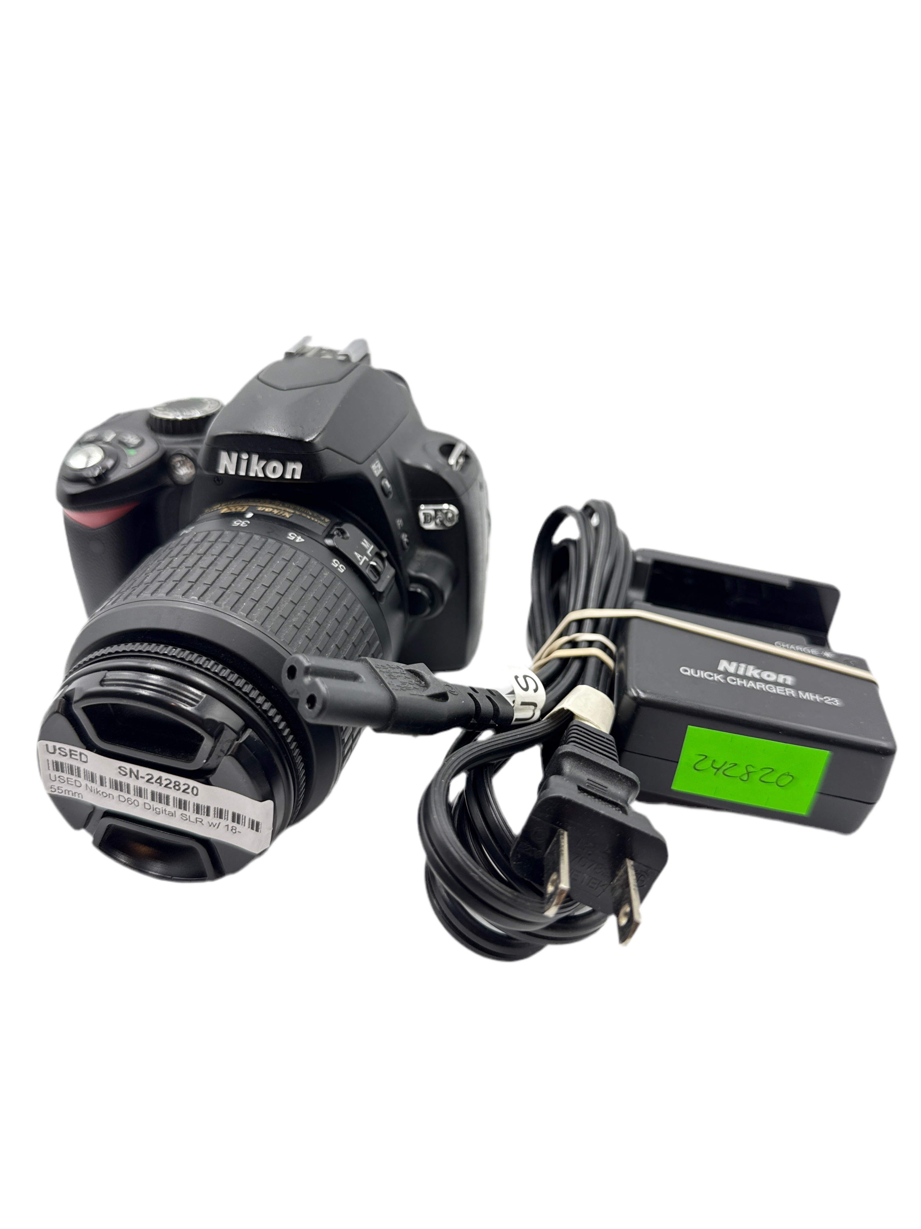 USED Nikon D60 Digital SLR w/ 18-55mm