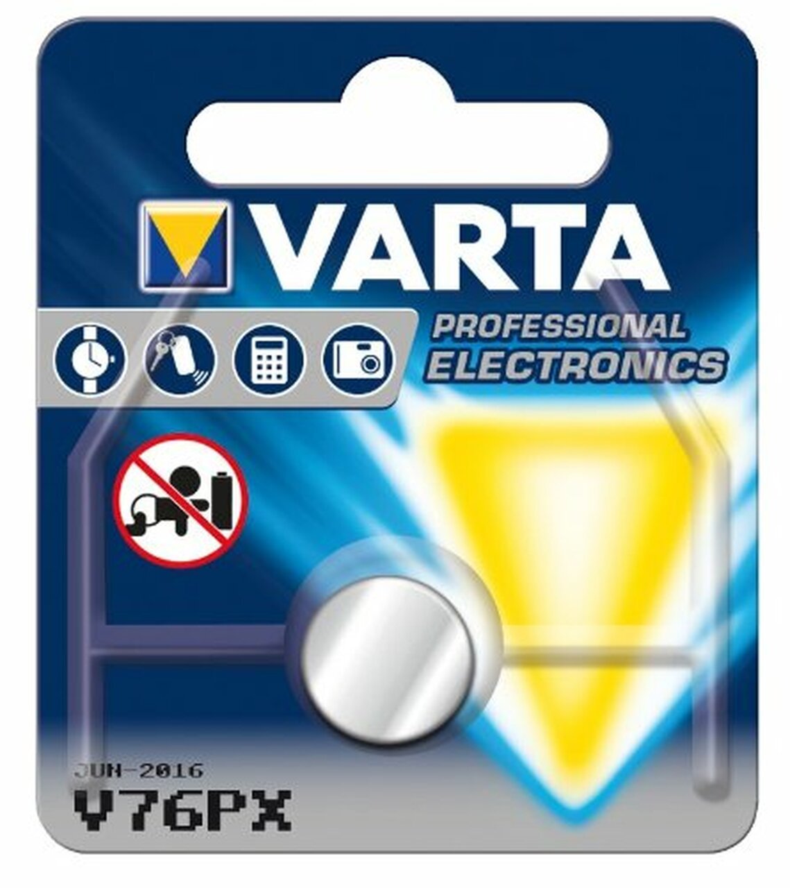 Varta 1958 V76PX Photo Battery Silver 1.5 Volt)