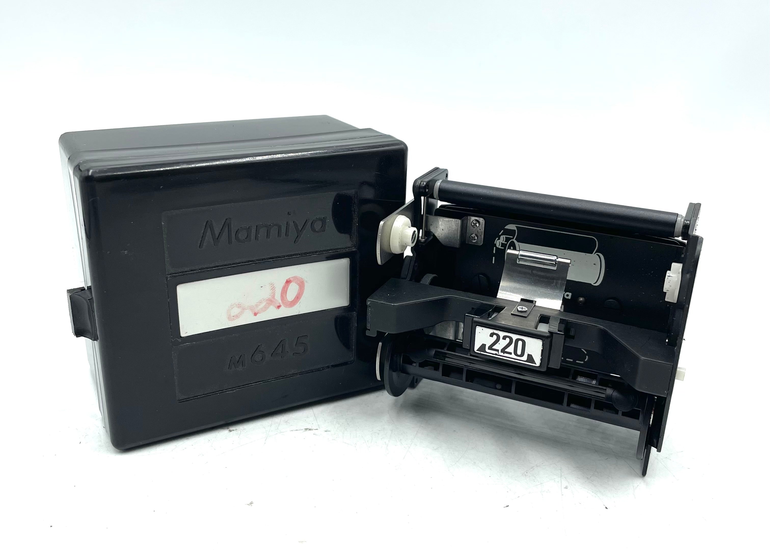 Used Mamiya m645 220 Roll insert w/case
