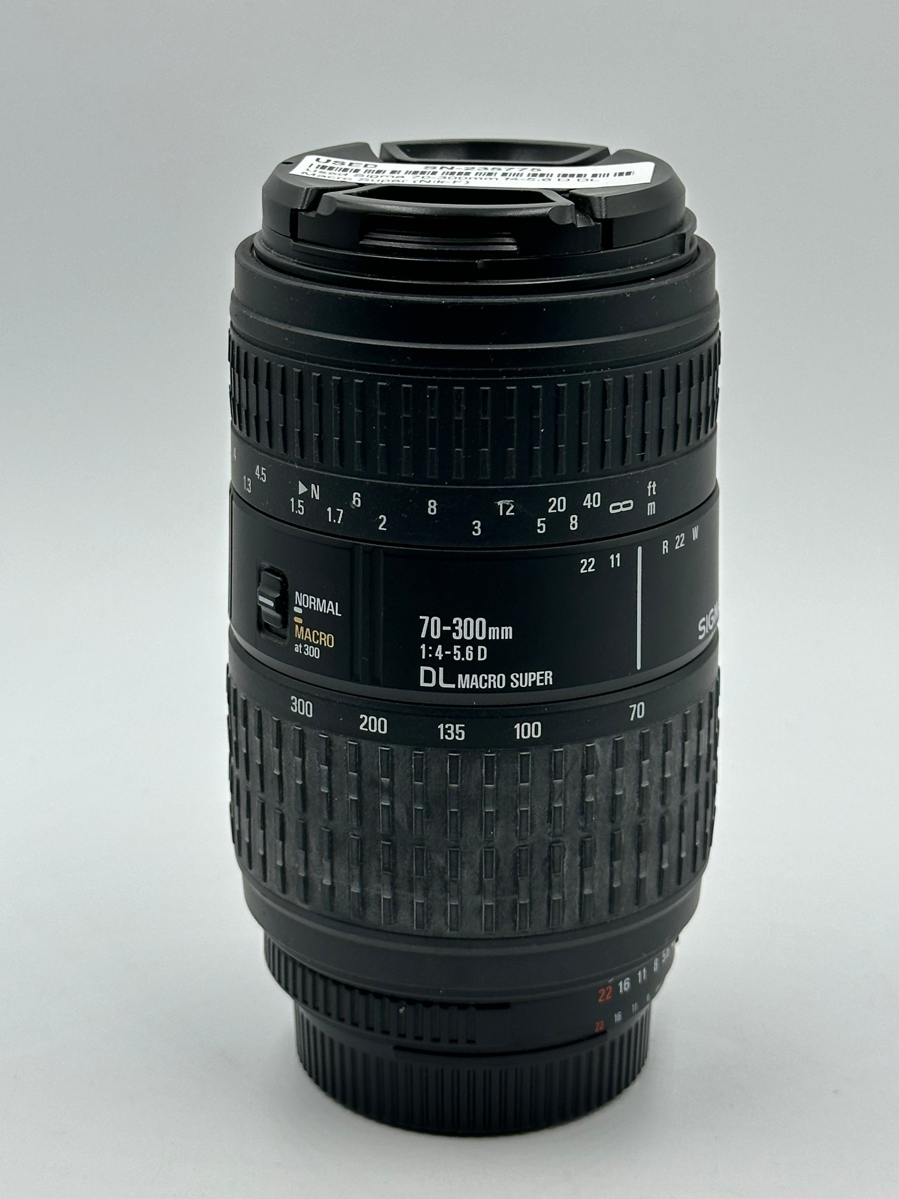 Used Sigma 70-300mm f4-5.6 D DL Macro Super (Nik-F)