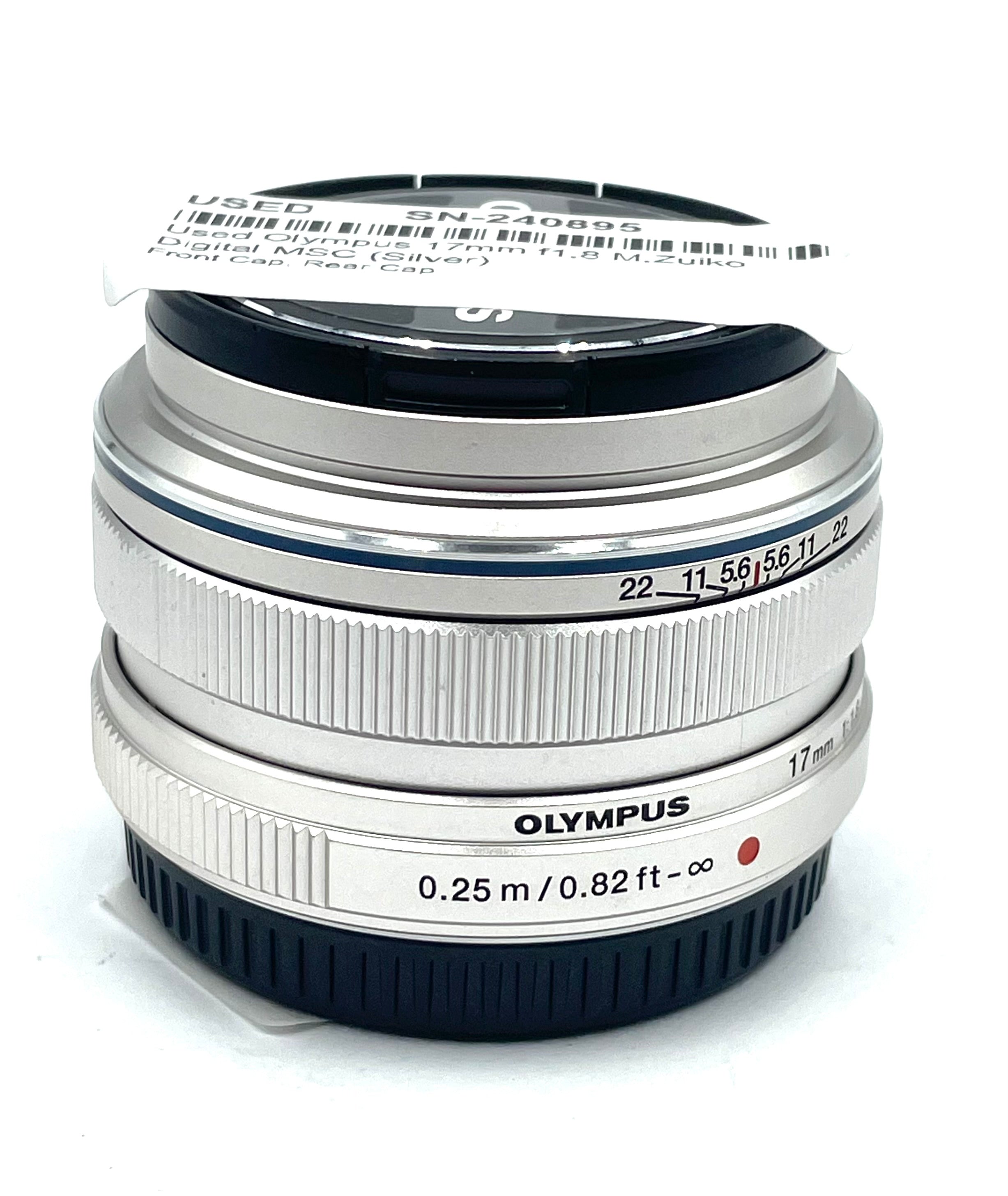 Used Olympus 17mm f1.8 M.Zuiko Digital MSC (Silver)
