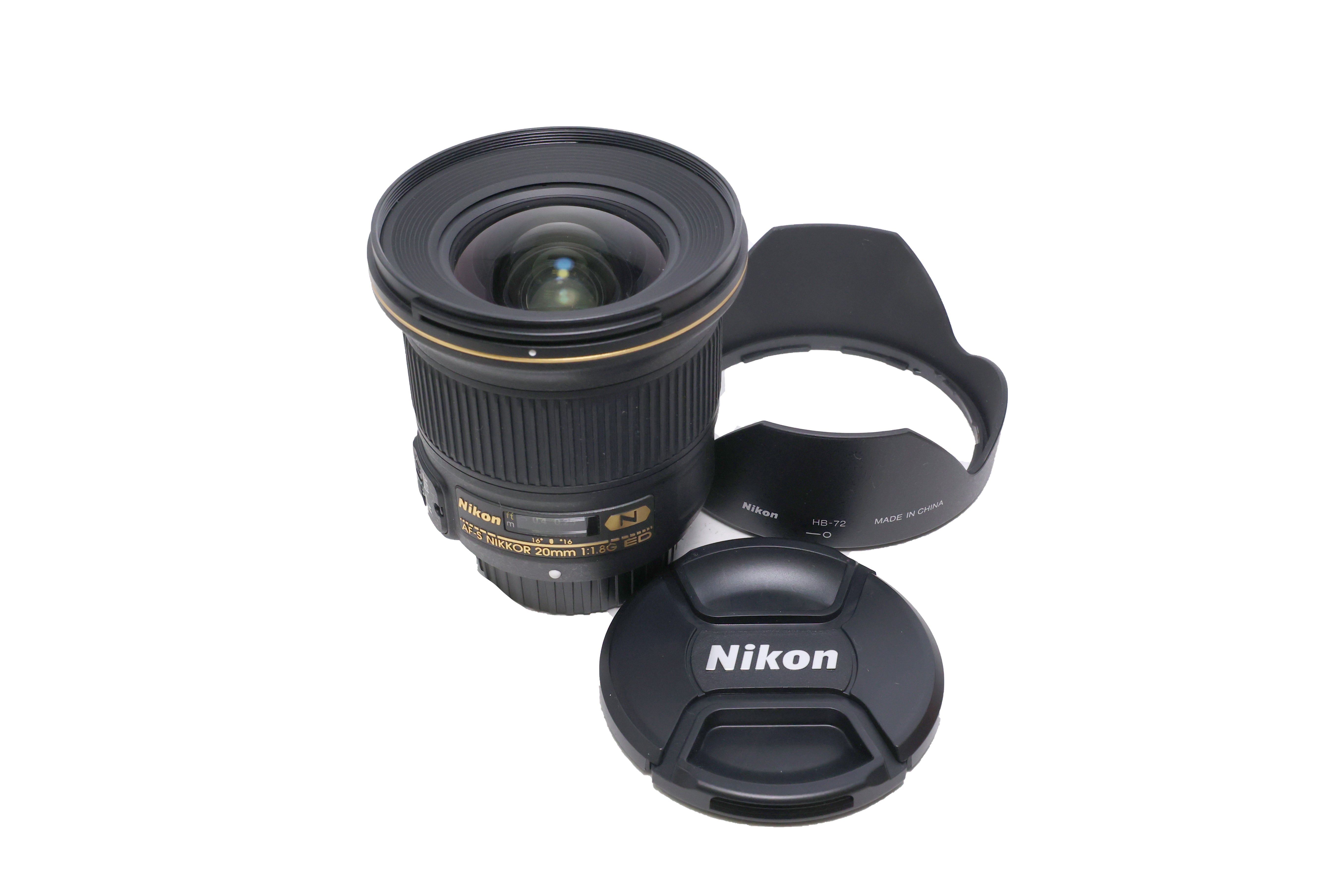 USED Nikon 20mm f1.8 G Nikkor AF-S ED
