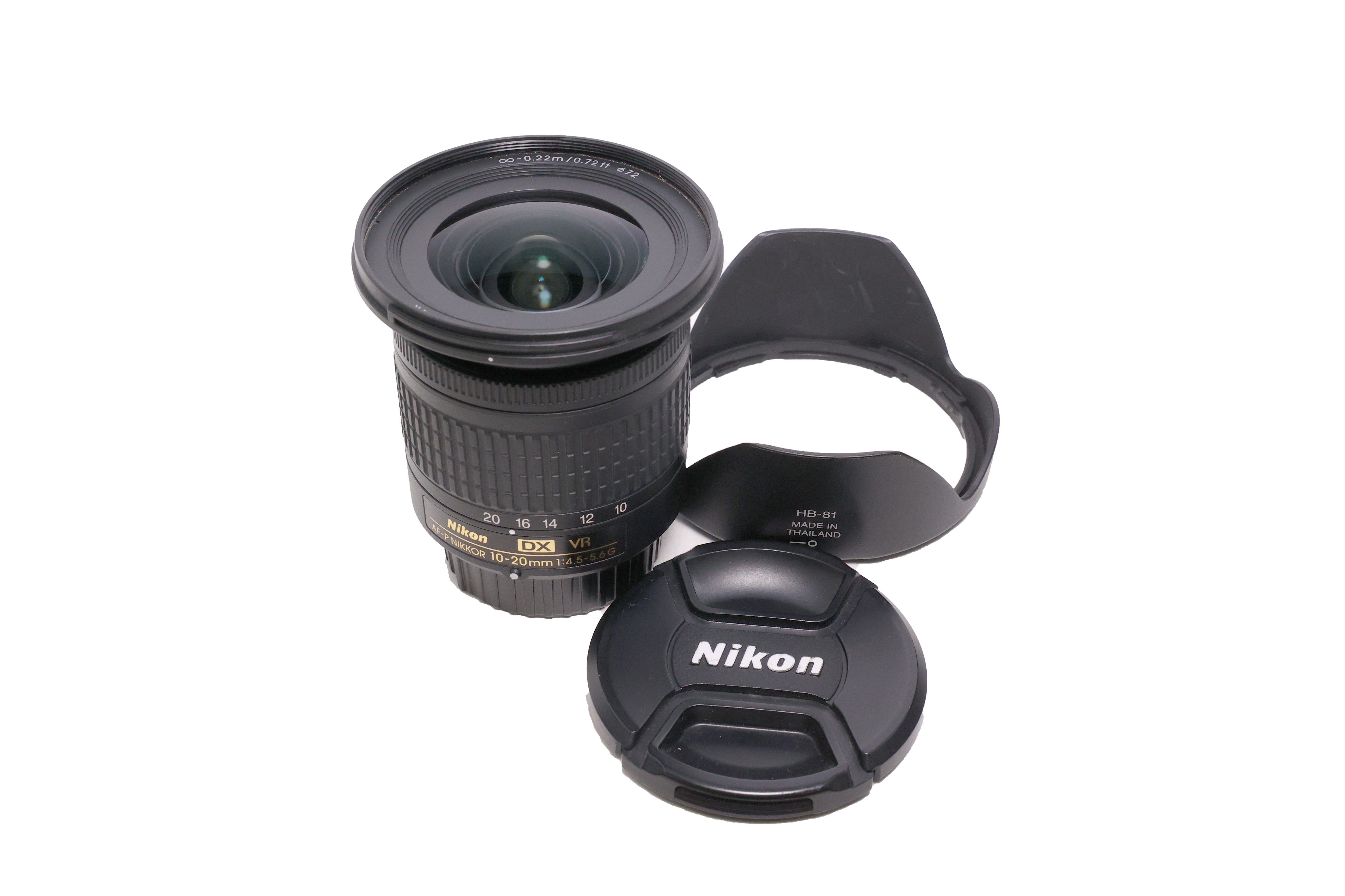 USED Nikon 10-20mm F4.5-5.6G VR AF-P DX Nikkor Lens