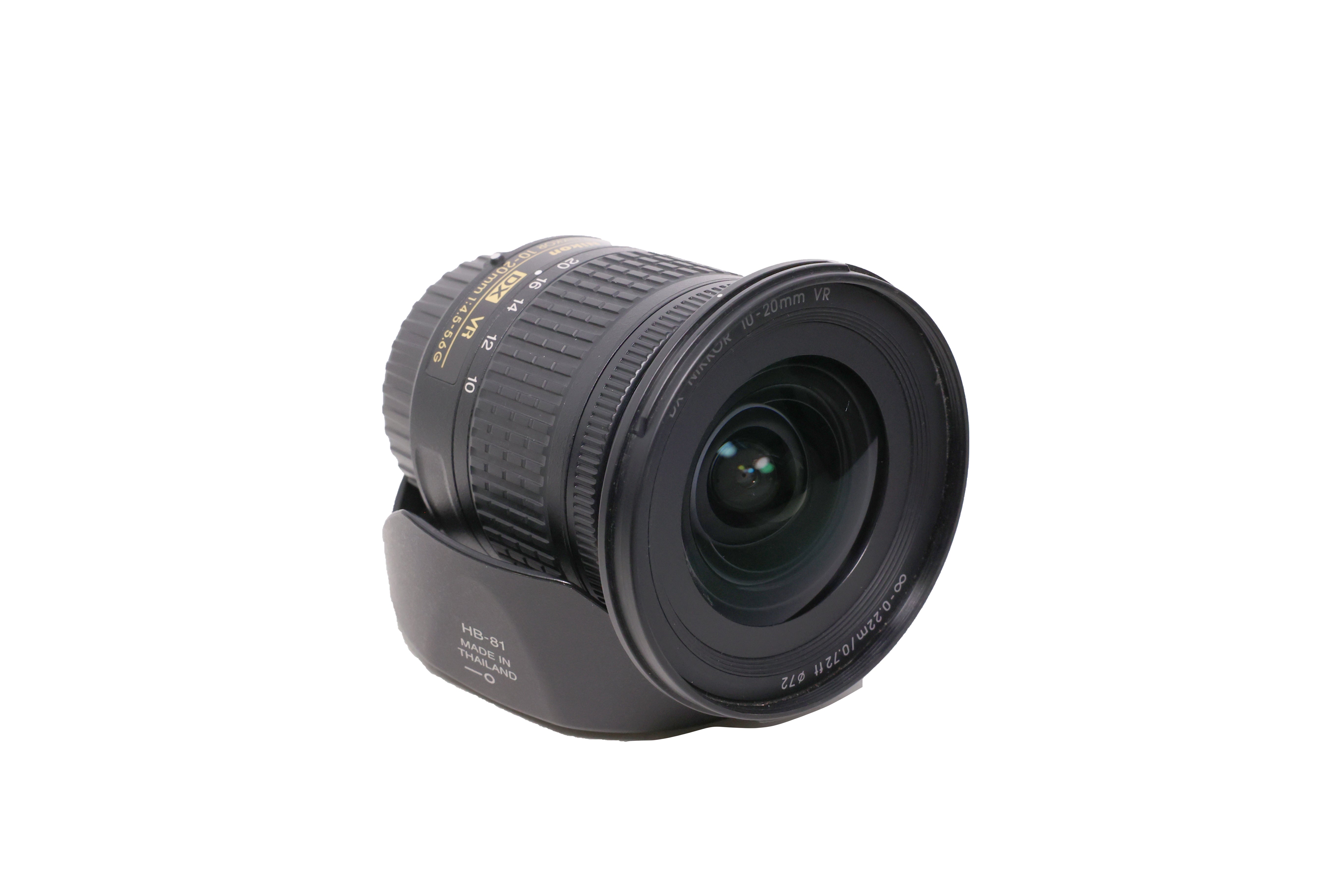 USED Nikon 10-20mm F4.5-5.6G VR AF-P DX Nikkor Lens