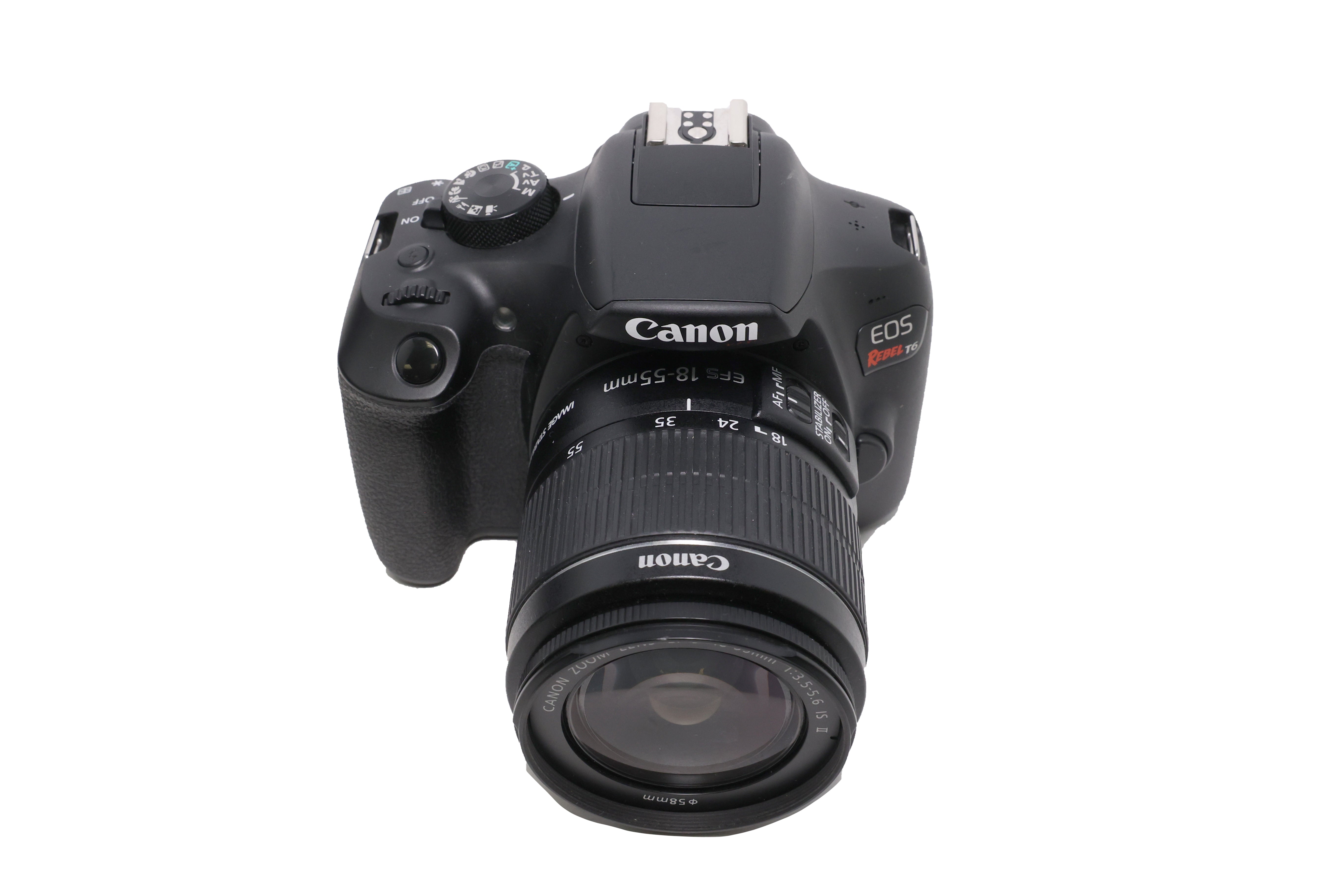 USED Canon EOS Rebel T6 DSLR with EF-S 18-55mm f3.5-5.6 IS II Lens