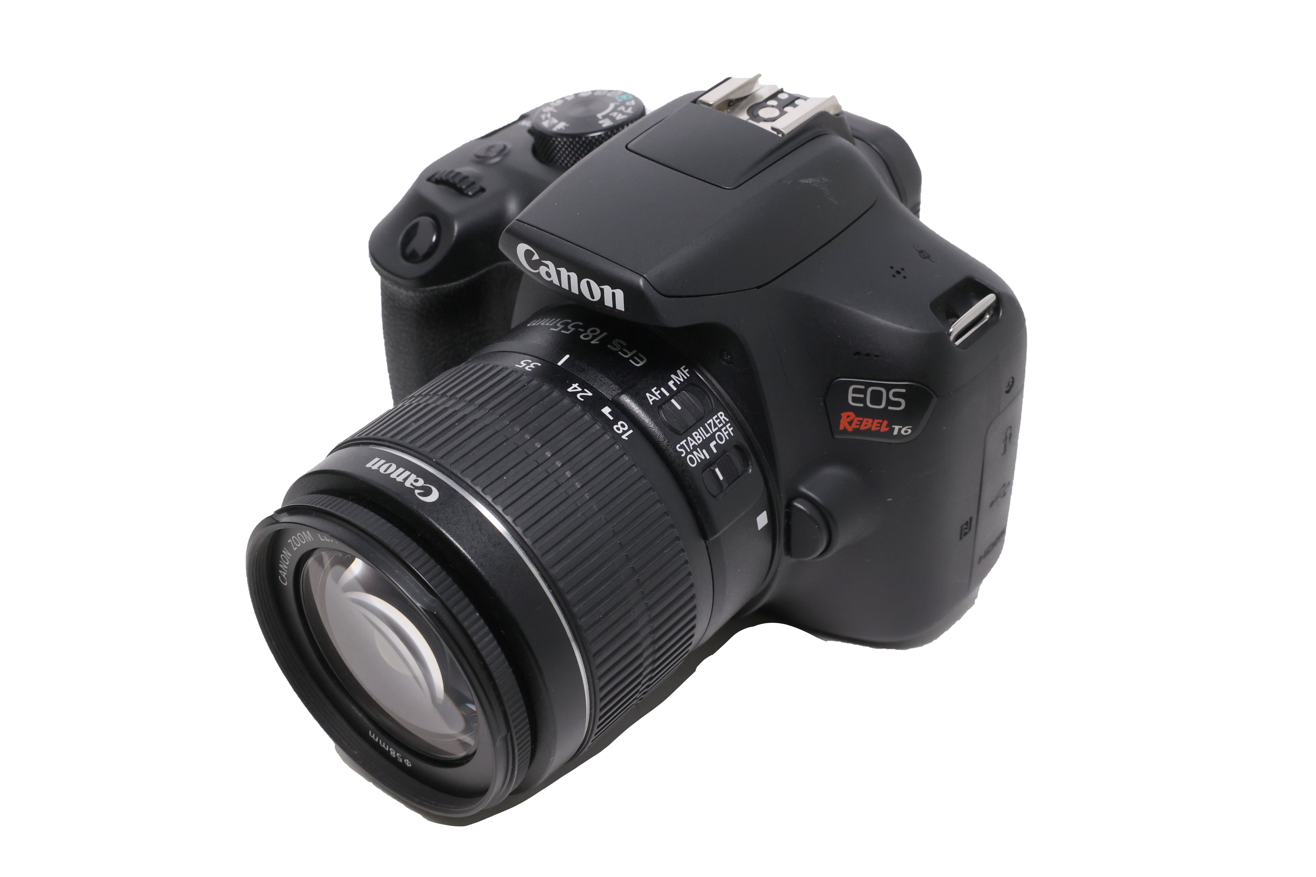 USED Canon EOS Rebel T6 DSLR with EF-S 18-55mm f3.5-5.6 IS II Lens