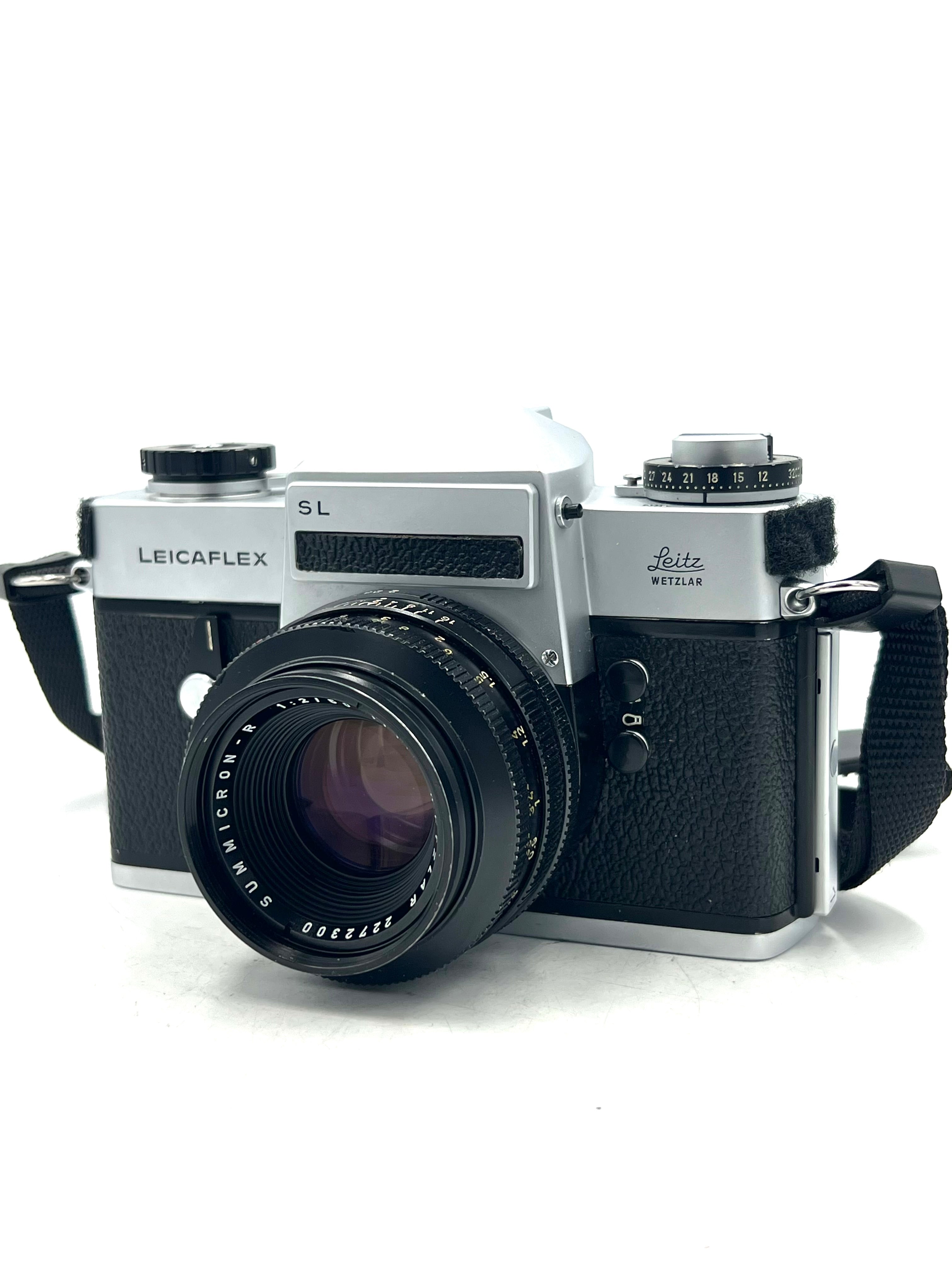 USED Leicaflex SL 35mm Film SLR W/ 50mm F2 Summicron Lens