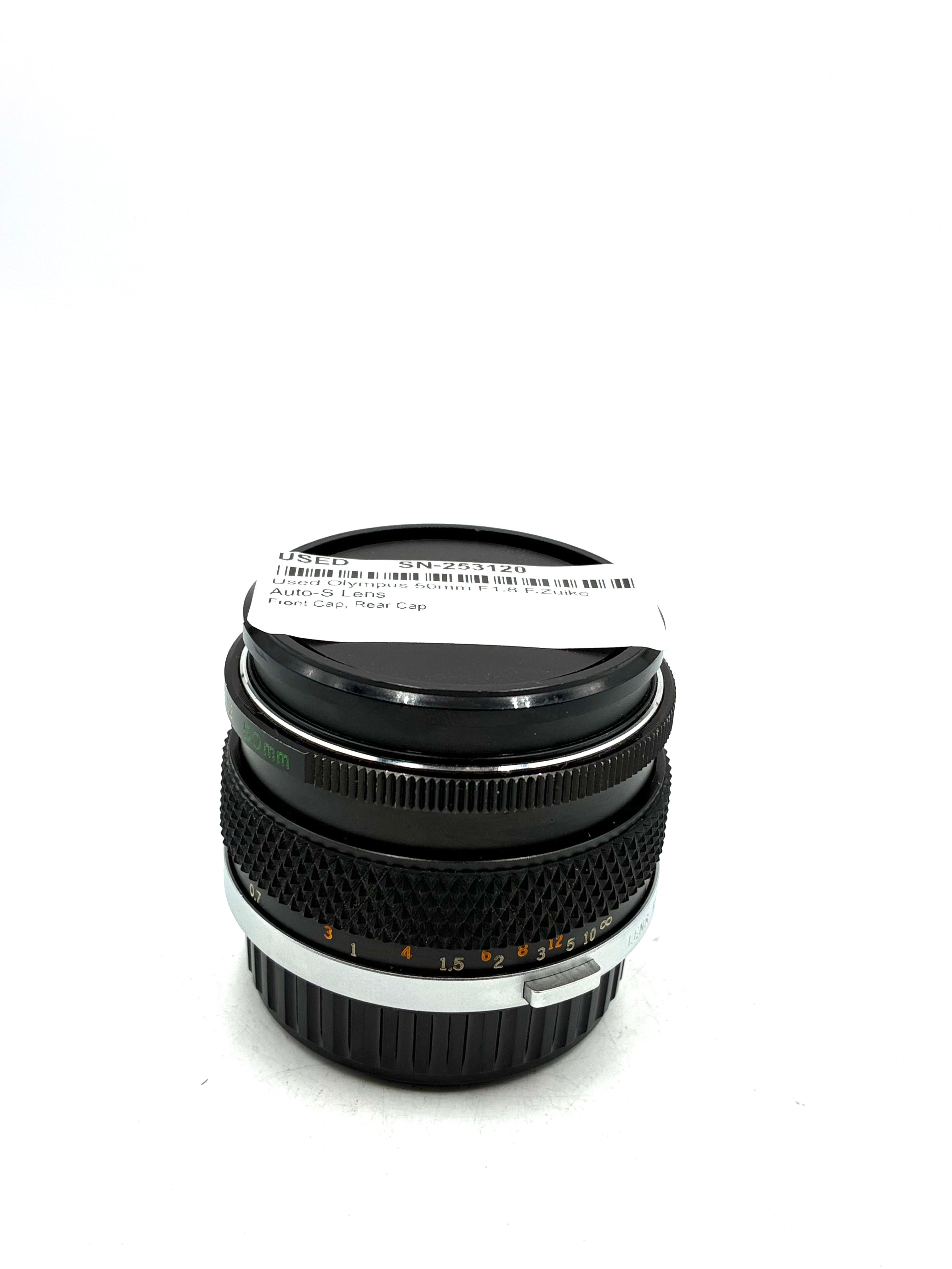 Used Olympus 50mm F1.8 F.Zuiko Auto-S Lens