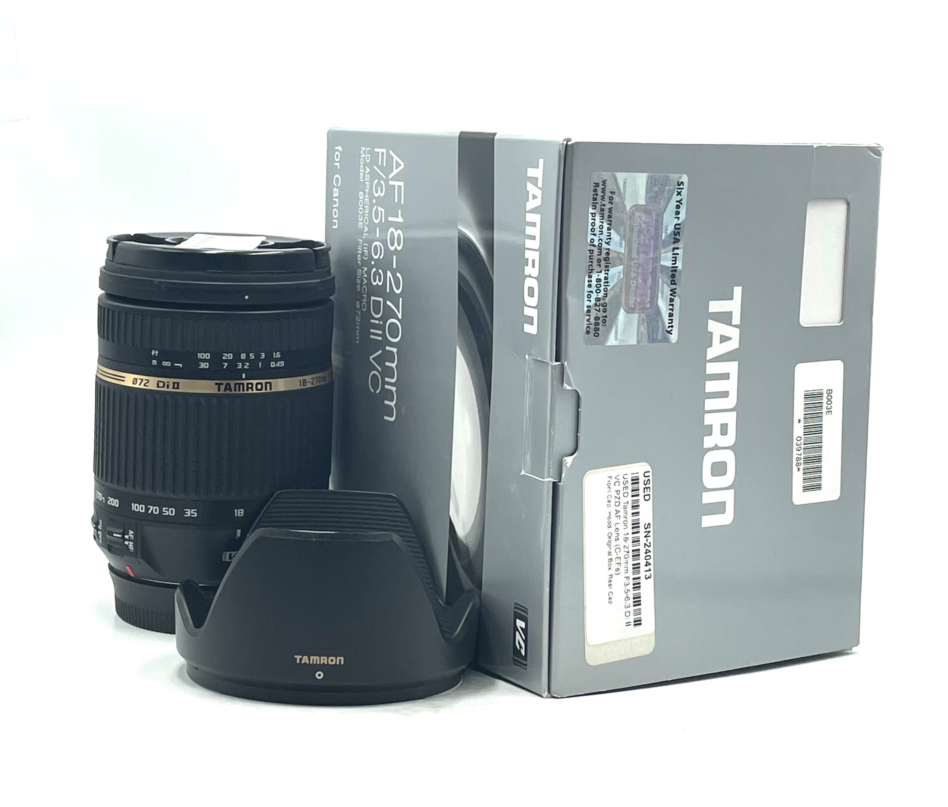 TAMRON 18-270mm F3.5-6.3 DiII VC PZD
