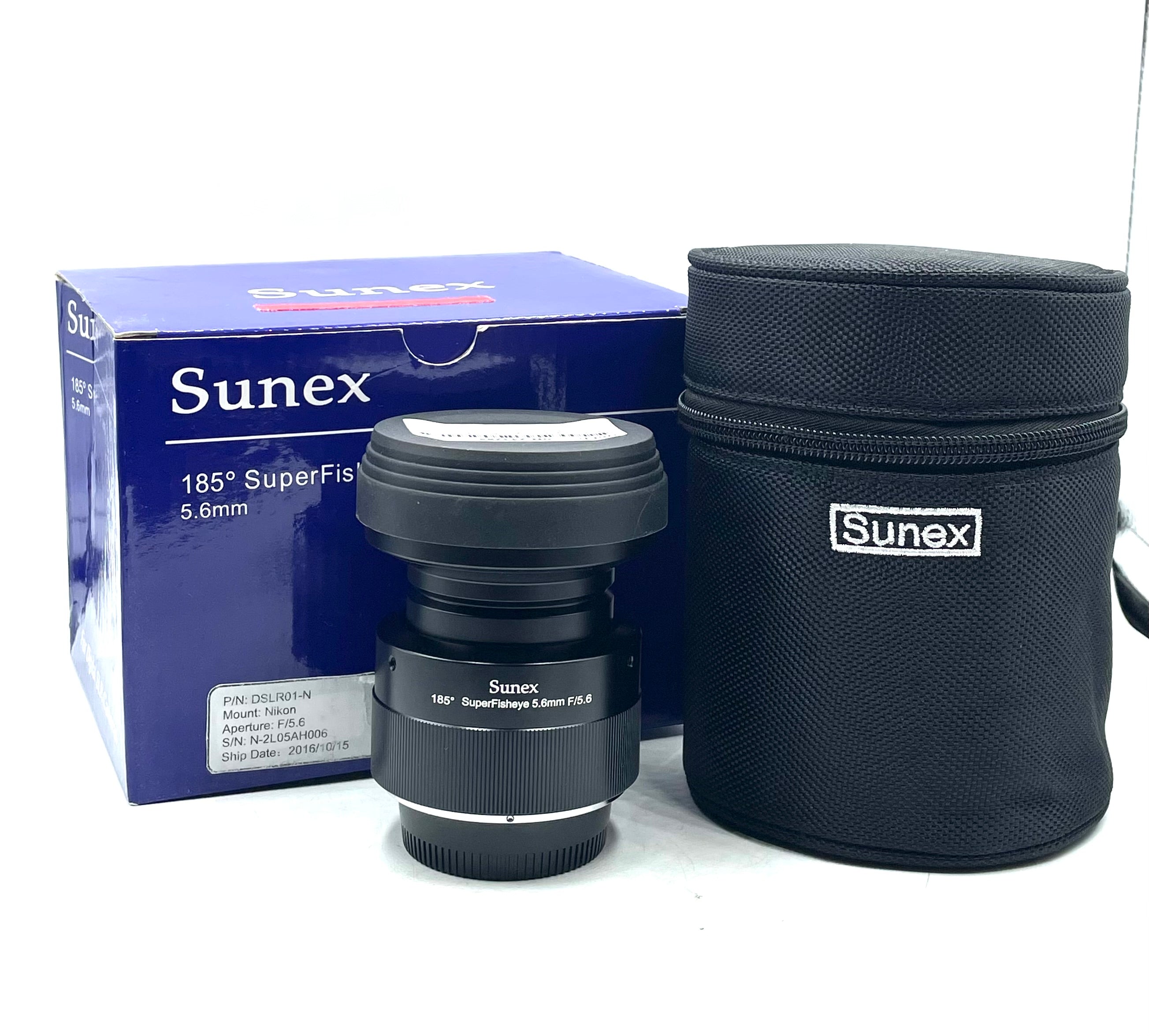 Used Sunex Fisheye 5.6mm f5.6 for Nikon F-Mount