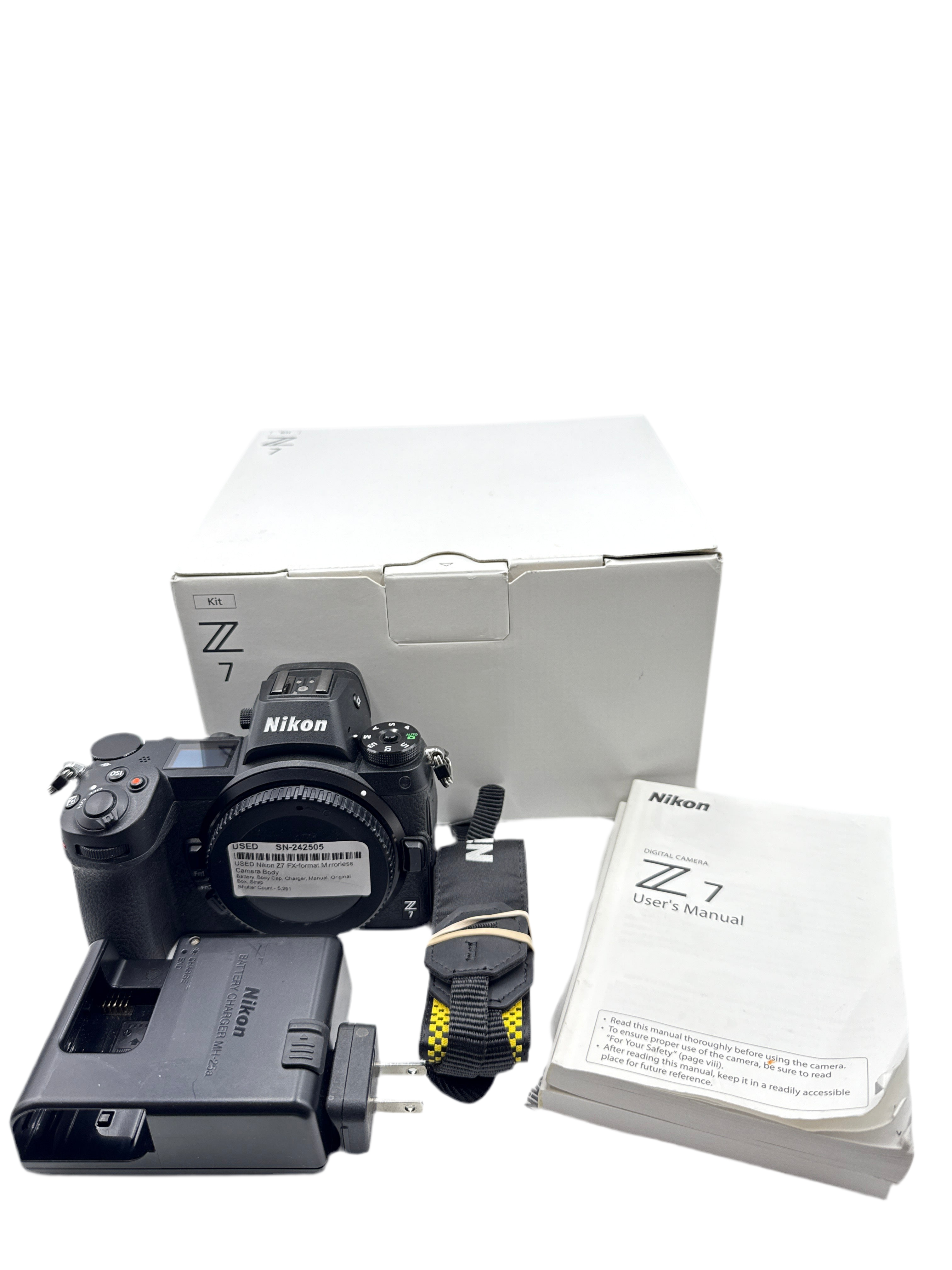 USED Nikon Z7 FX-format Mirrorless Camera Body