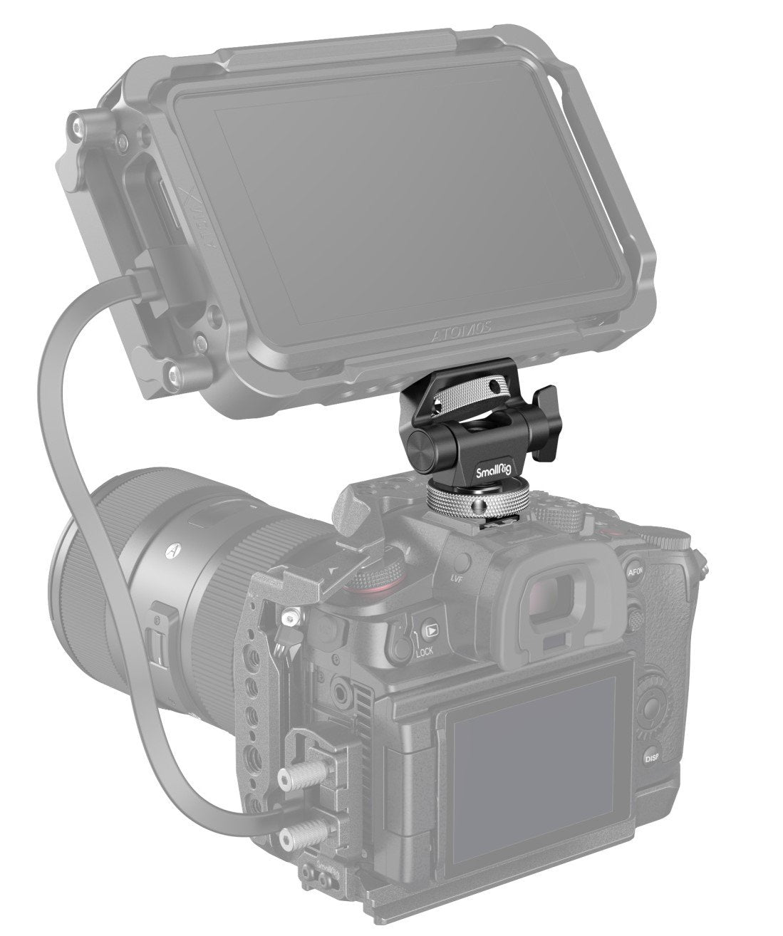 SmallRig Swivel and Tilt Adjustable Monitor Mount with Cold Shoe Mount