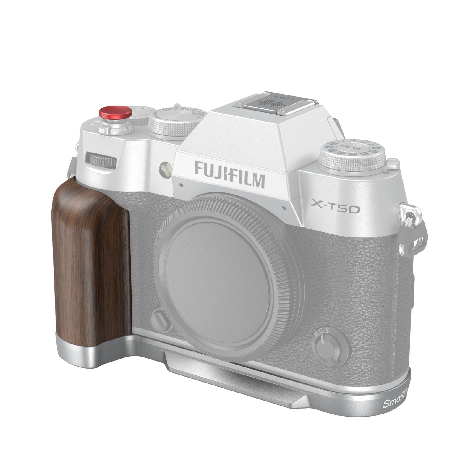 SmallRig Wooden L-Shape Grip for FUJIFILM X-T50 (Silver)