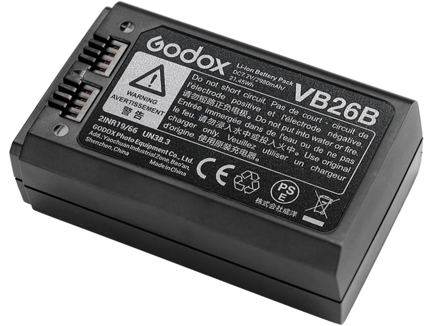 Godox VB26B Battery Godox V1 and V860iii Flashes (2980 mAh)