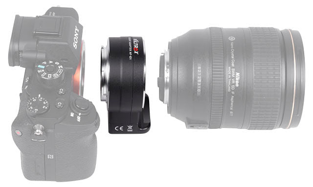Open Box Viltrox NF-E1 Lens Mount Adapter for Nikon F-Mount Lens to Sony E-Mount Camera